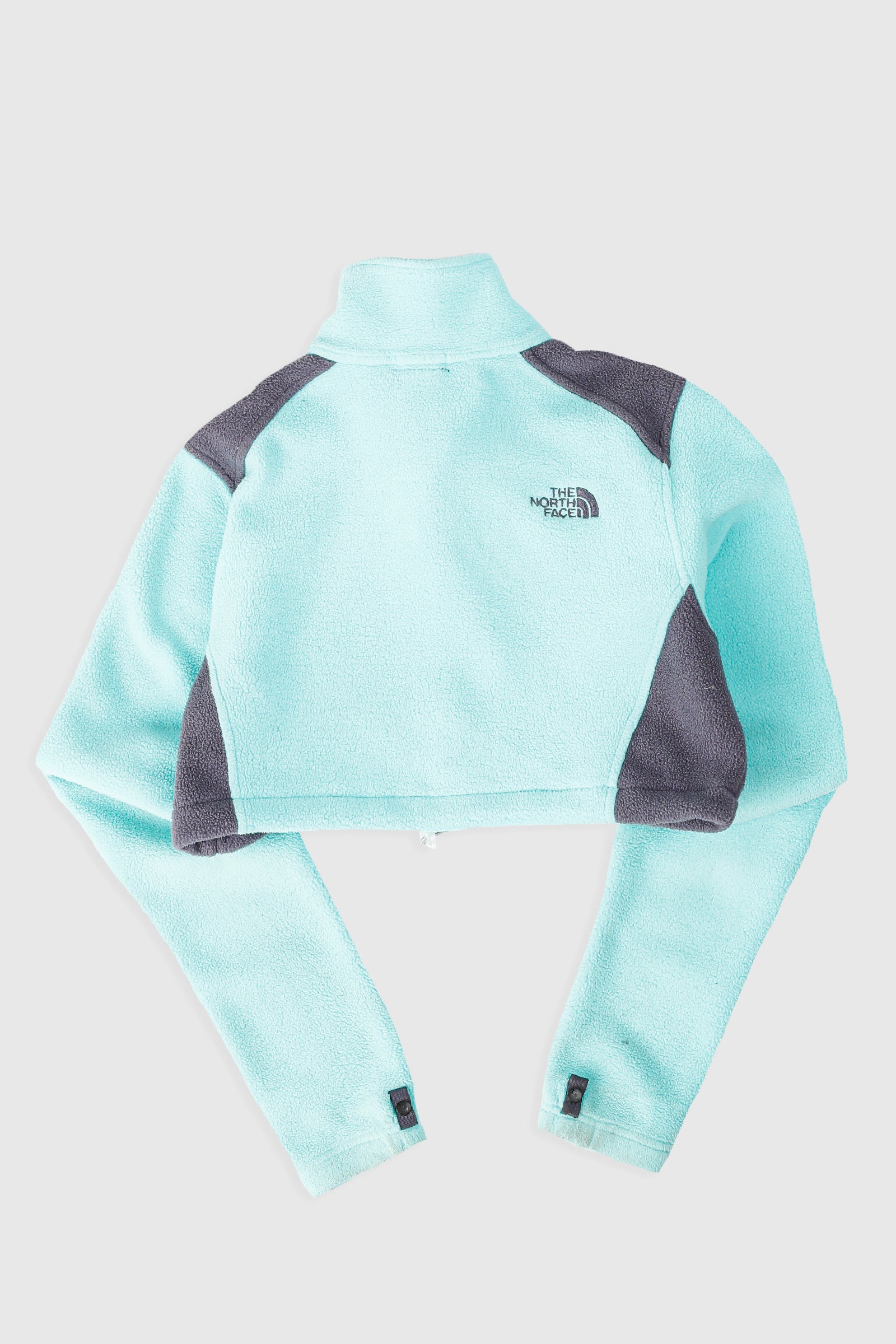Rework North Face Crop Fleece Jacket - S-SWEATERS-North Face-Frankie Collective Rare Vintage Streetwear Reworks