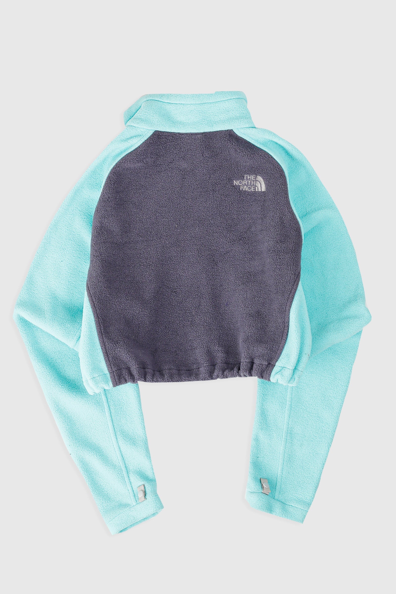 Rework North Face Crop Fleece Jacket - XL-SWEATERS-North Face-Frankie Collective Rare Vintage Streetwear Reworks