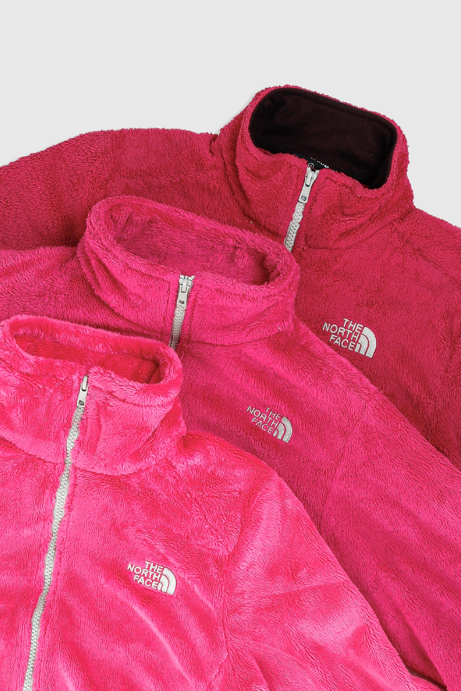 Rework North Face Crop Fleece Jacket - XS, S, M, L, XL-SWEATERS-North Face-XS-Frankie Collective Rare Vintage Streetwear Reworks