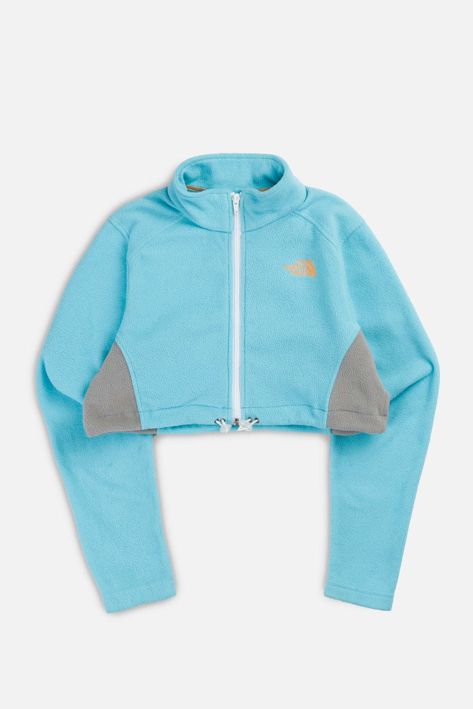Rework North Face Crop Fleece Jacket - XS-SWEATERS-North Face-XS-Frankie Collective Rare Vintage Streetwear Reworks