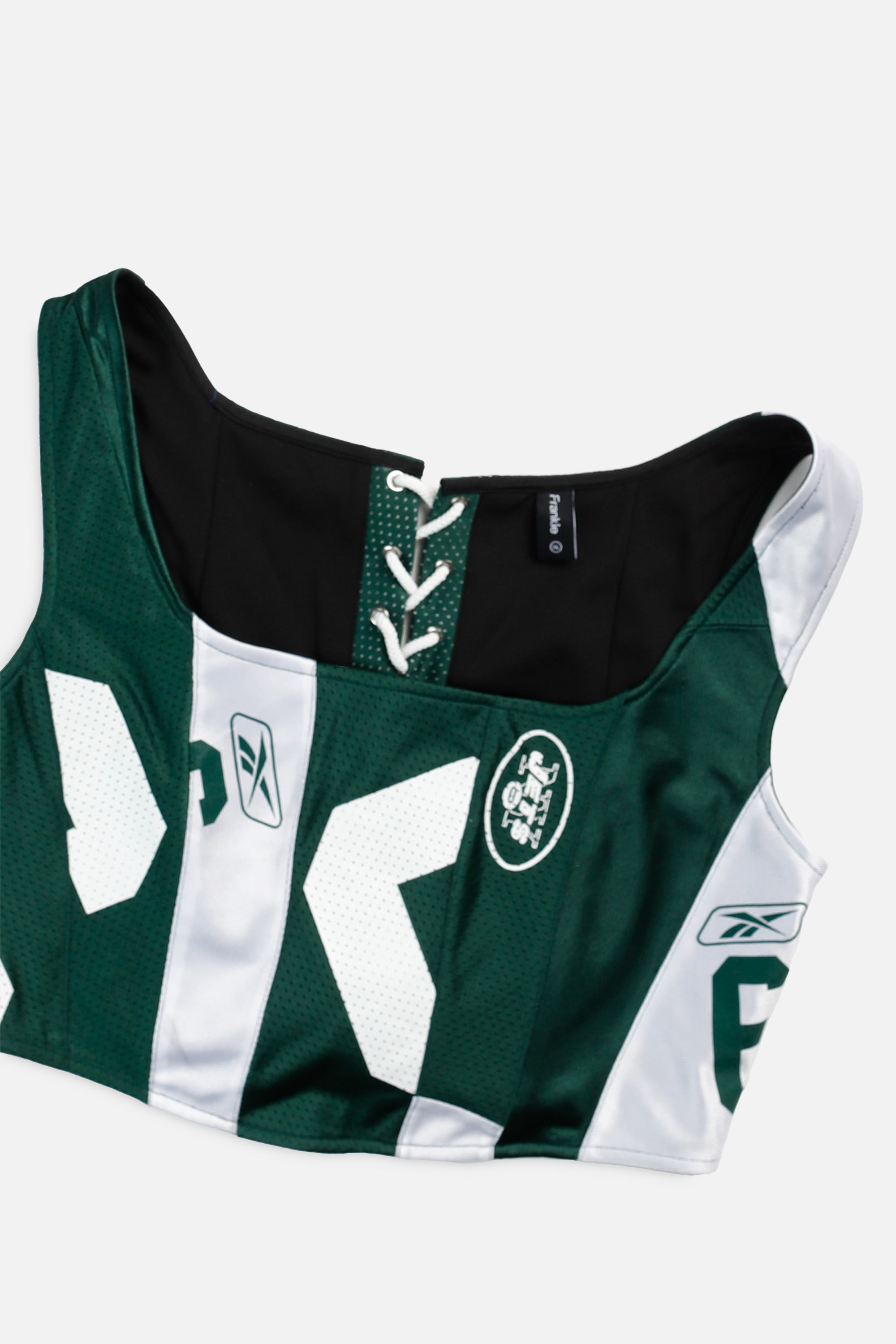 Rework NY Jets NFL Corset - XL-TOPS-NFL-XL-Frankie Collective Rare Vintage Streetwear Reworks
