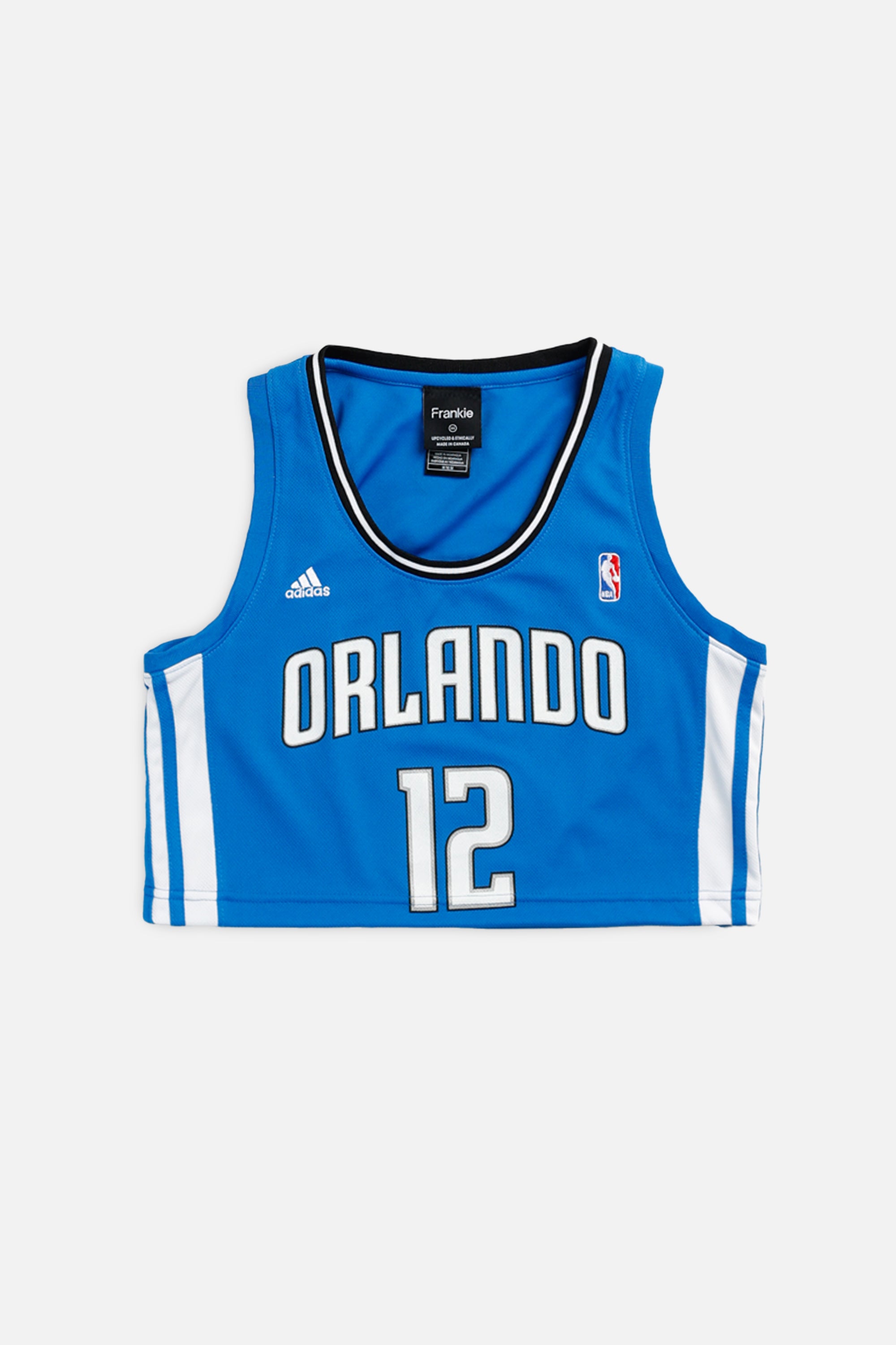 Rework Orlando Magic NBA Crop Jersey - XS-JERSEYS-NBA-XS-Frankie Collective Rare Vintage Streetwear Reworks