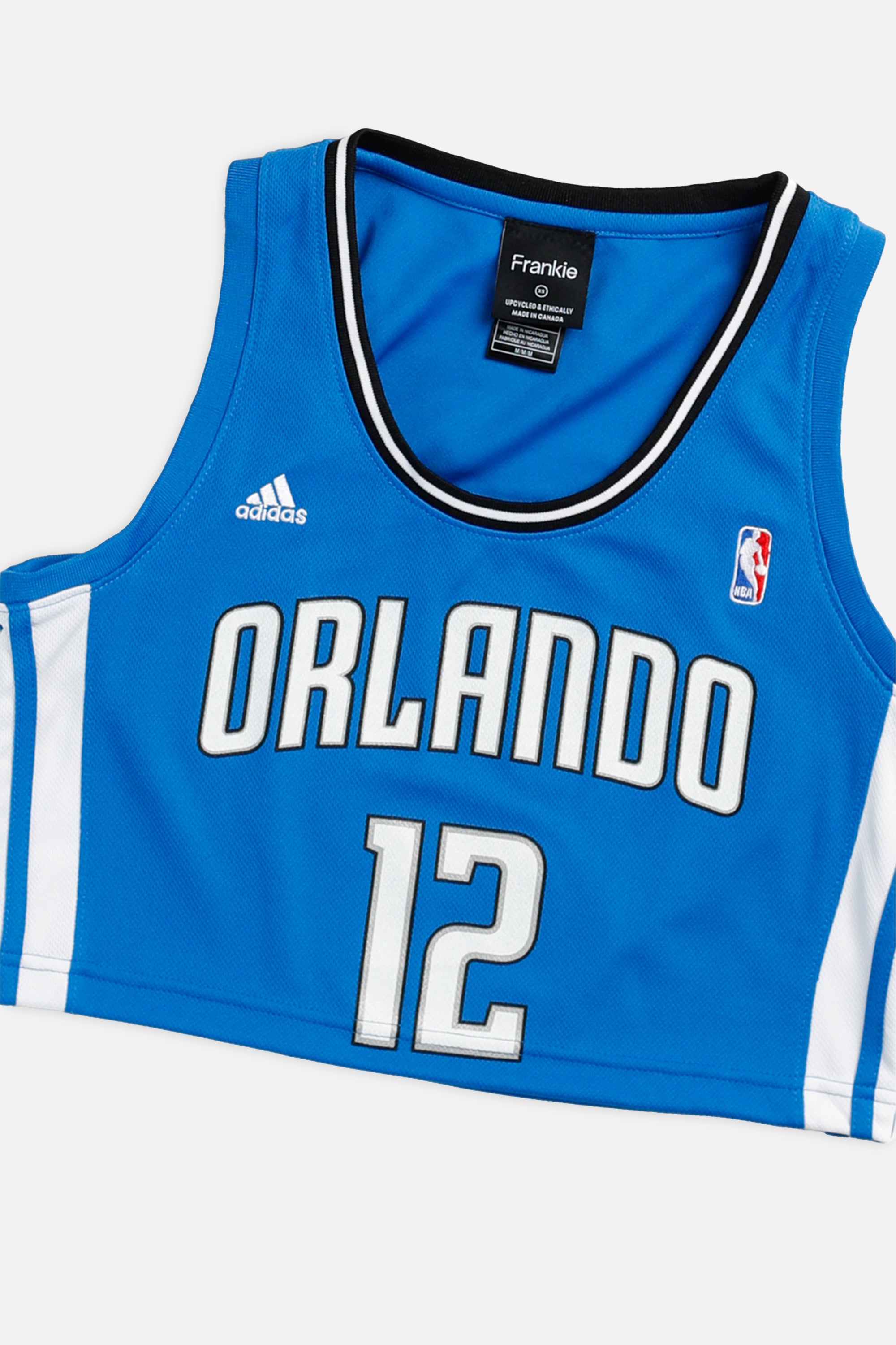 Rework Orlando Magic NBA Crop Jersey - XS-JERSEYS-NBA-XS-Frankie Collective Rare Vintage Streetwear Reworks