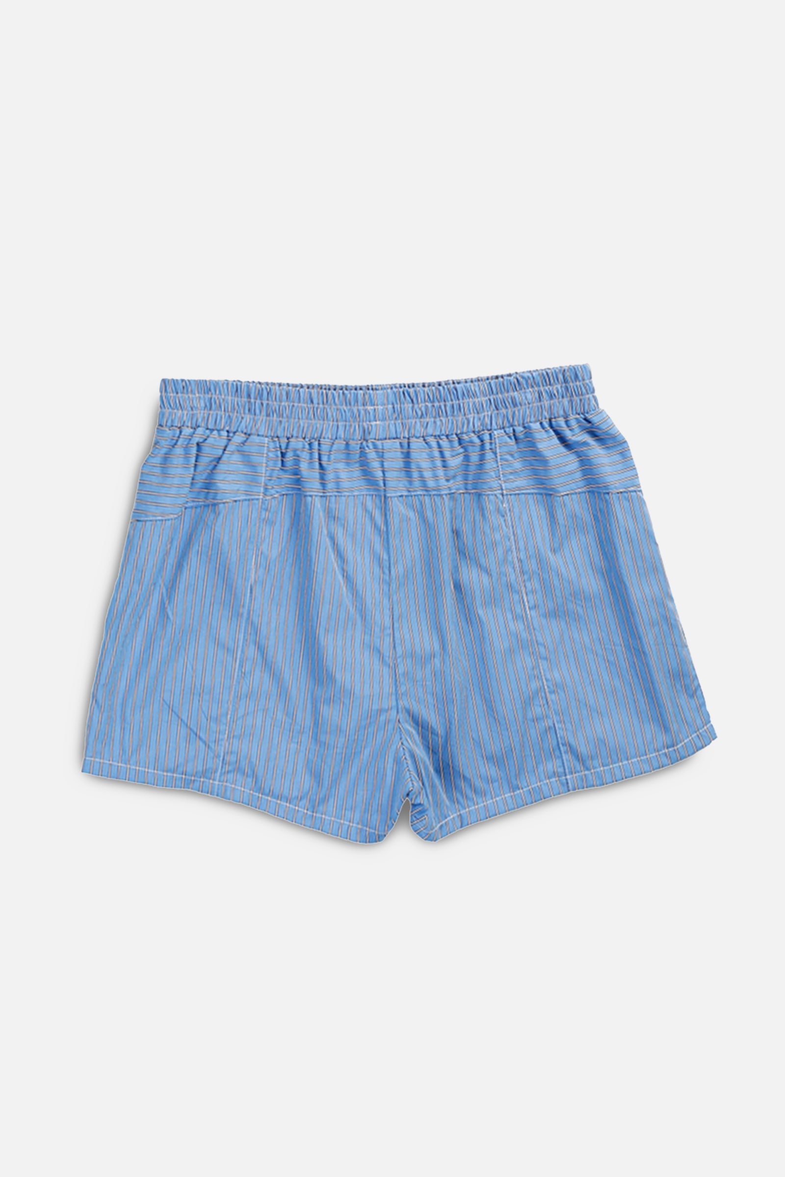 Rework Oxford Mini Boxer Shorts - S-BOTTOMS-vendor-unknown-S-Frankie Collective Rare Vintage Streetwear Reworks