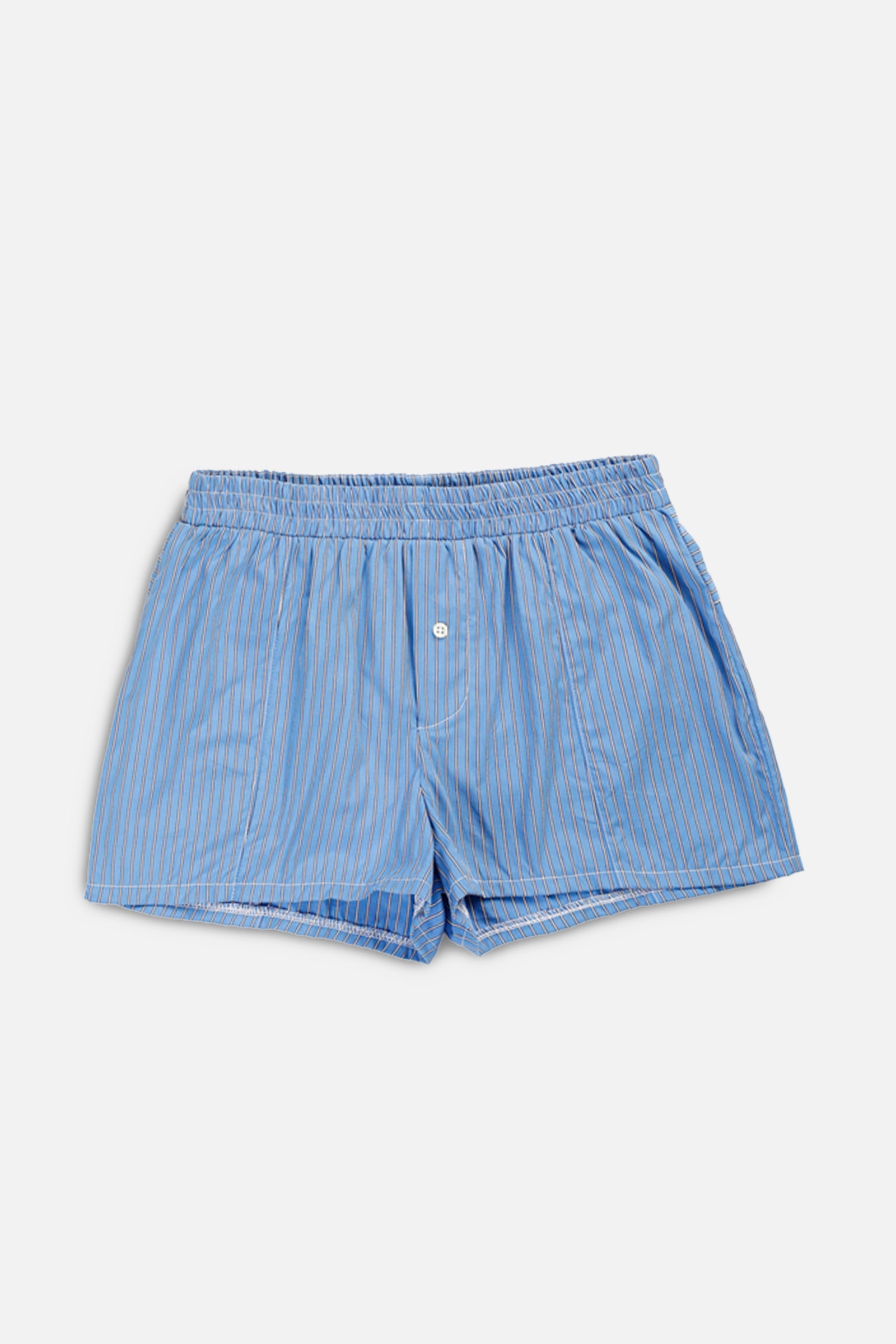 Rework Oxford Mini Boxer Shorts - S-BOTTOMS-vendor-unknown-S-Frankie Collective Rare Vintage Streetwear Reworks