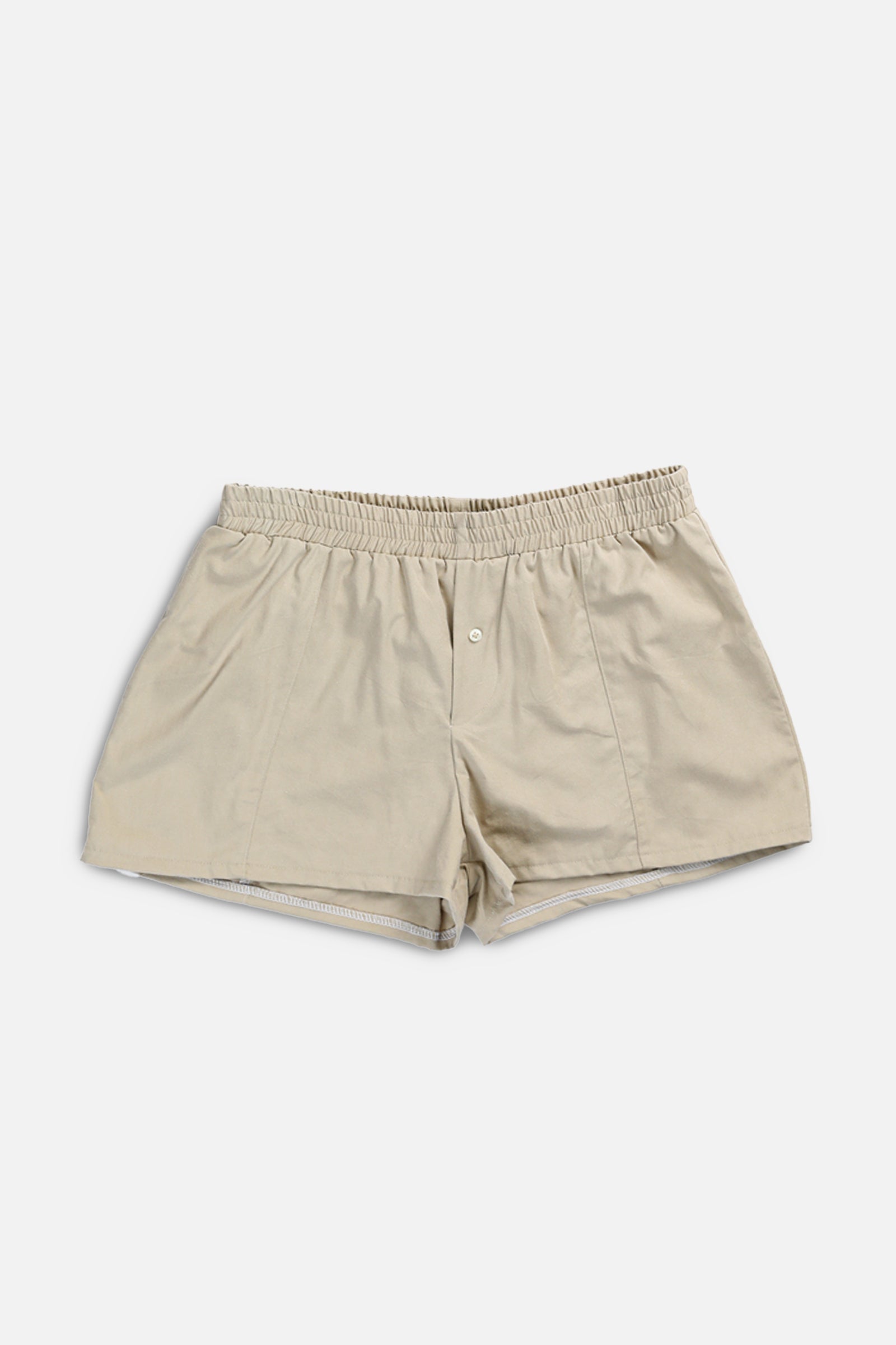Rework Oxford Mini Boxer Shorts - XS, L-BOTTOMS-vendor-unknown-XS-Frankie Collective Rare Vintage Streetwear Reworks
