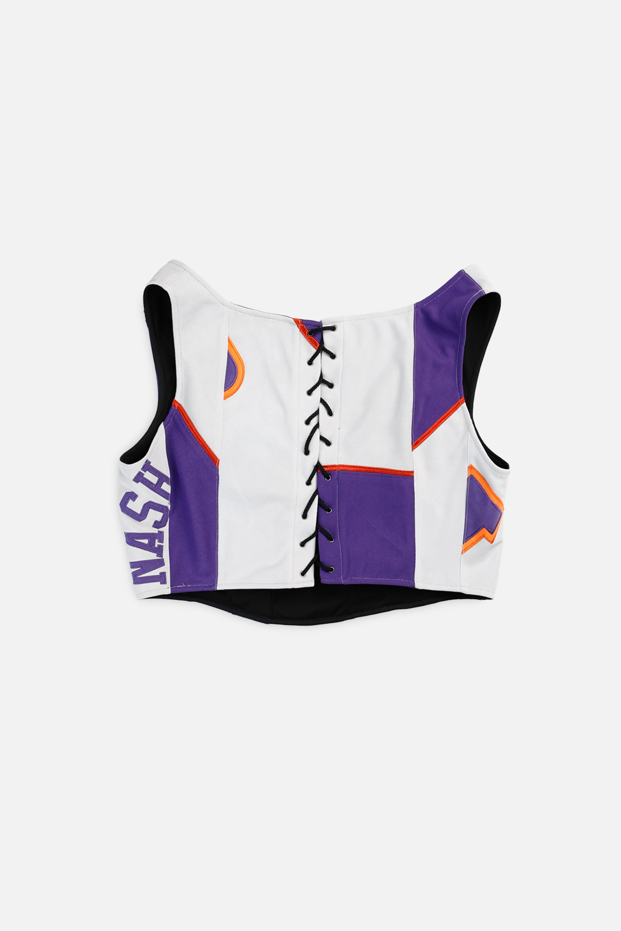 Rework Phoenix Suns NBA Corset - XXL-TOPS-NBA-XXL-Frankie Collective Rare Vintage Streetwear Reworks