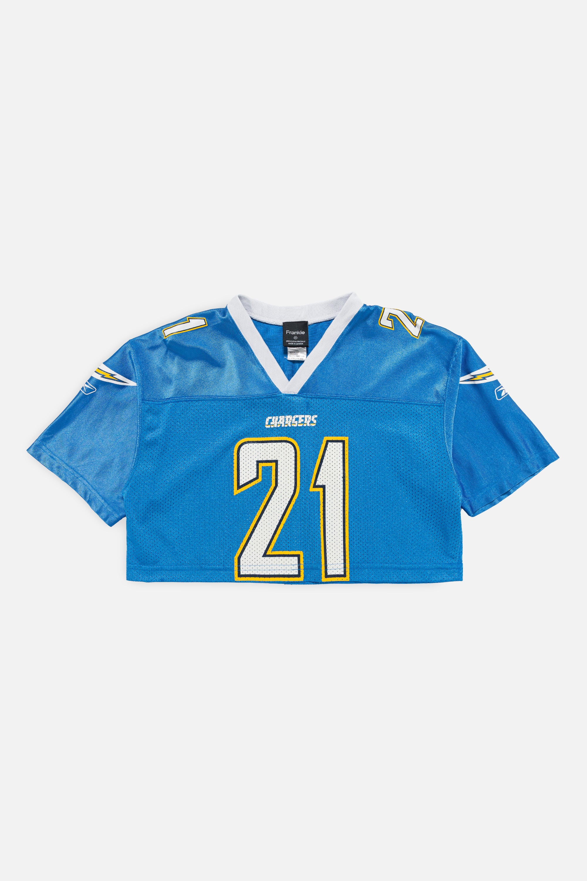 Rework San Diego Chargers Crop Jersey-NFL-Frankie Collective-Rework-Vintage-Streetwear