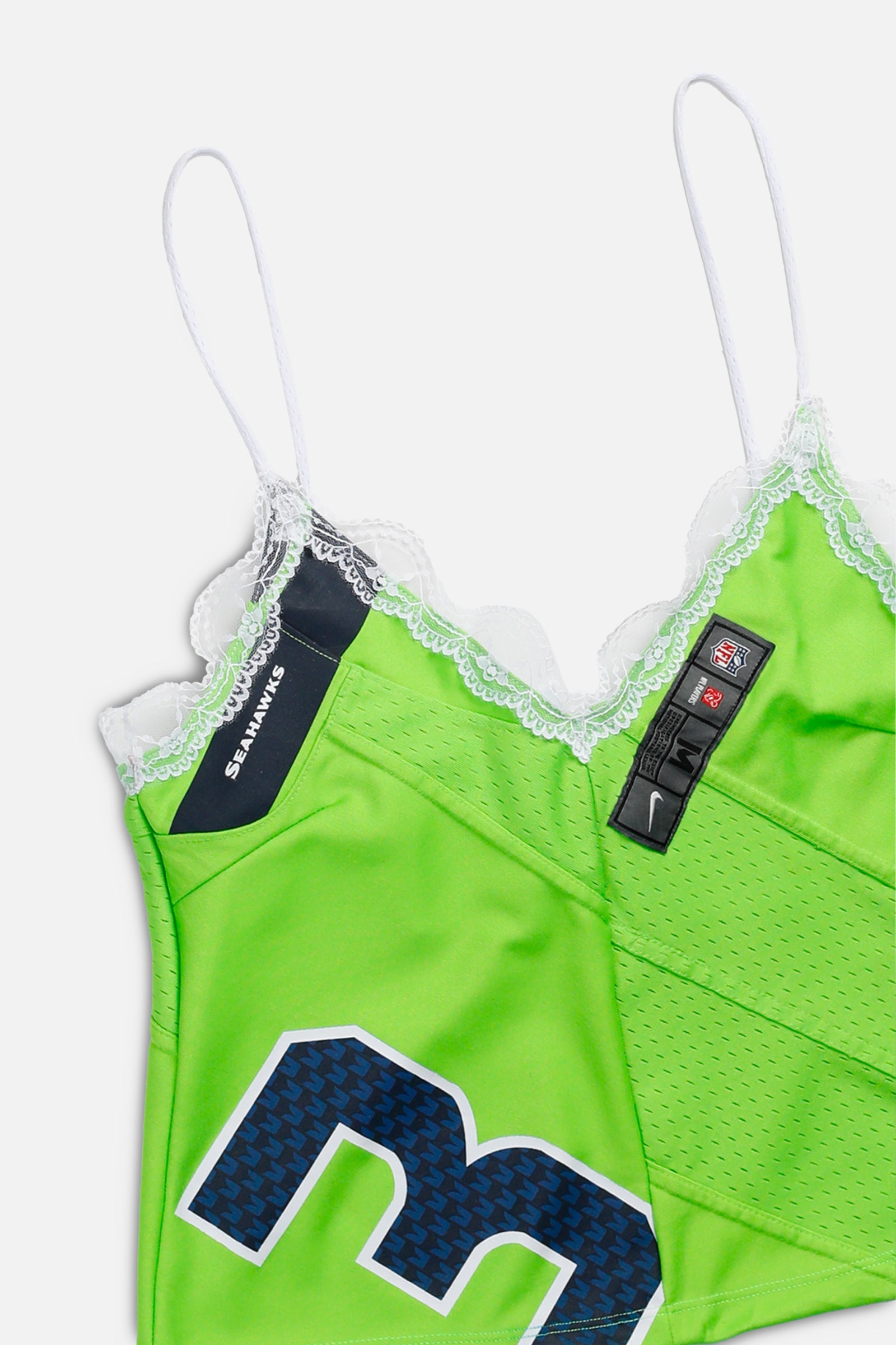 Rework NFL Lace Tank - S-TOPS-NFL-S-Frankie Collective Rare Vintage Streetwear Reworks