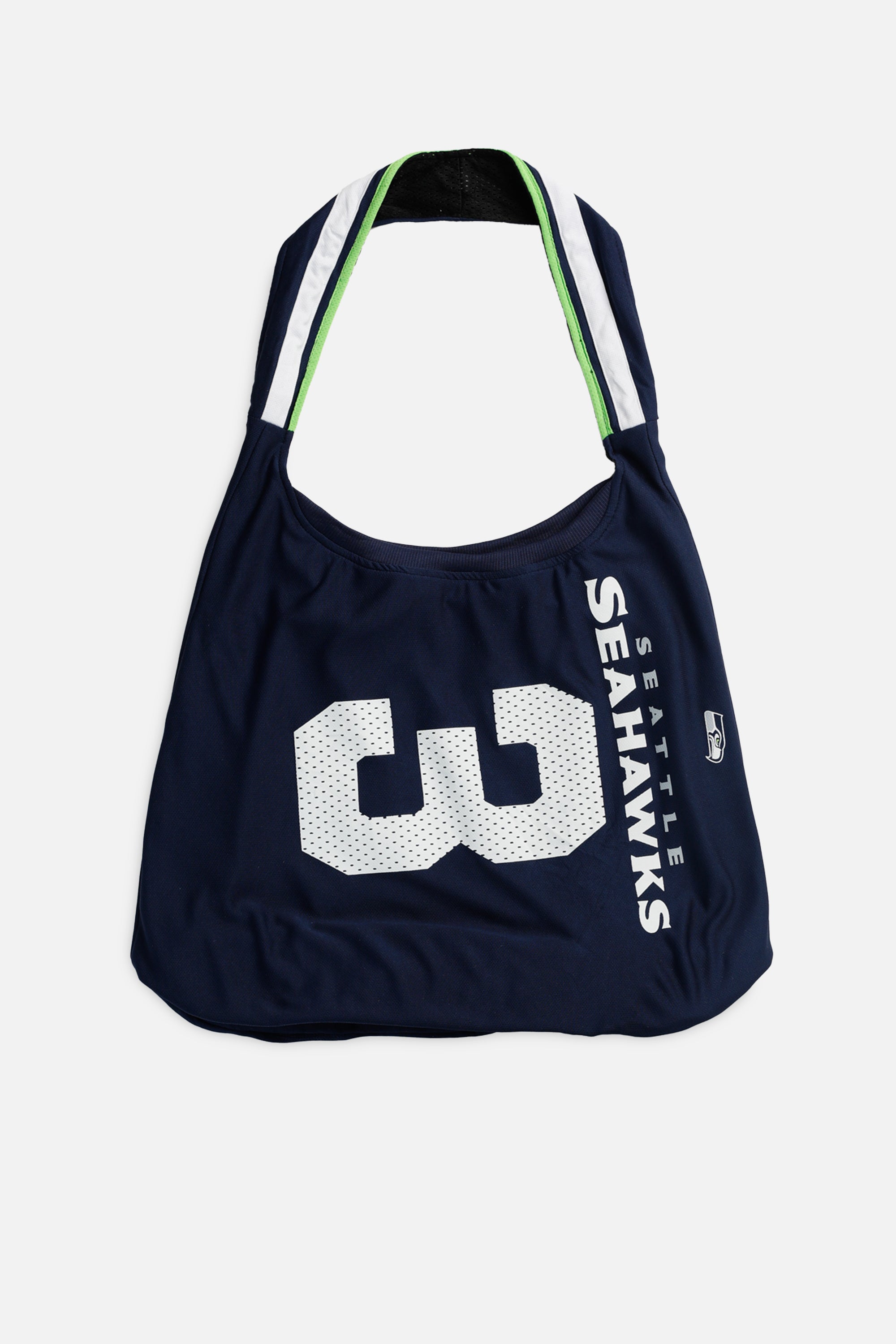 Rework Seattle Seahawks NFL Tote Bag-BAGS-NFL-Frankie Collective Rare Vintage Streetwear Reworks