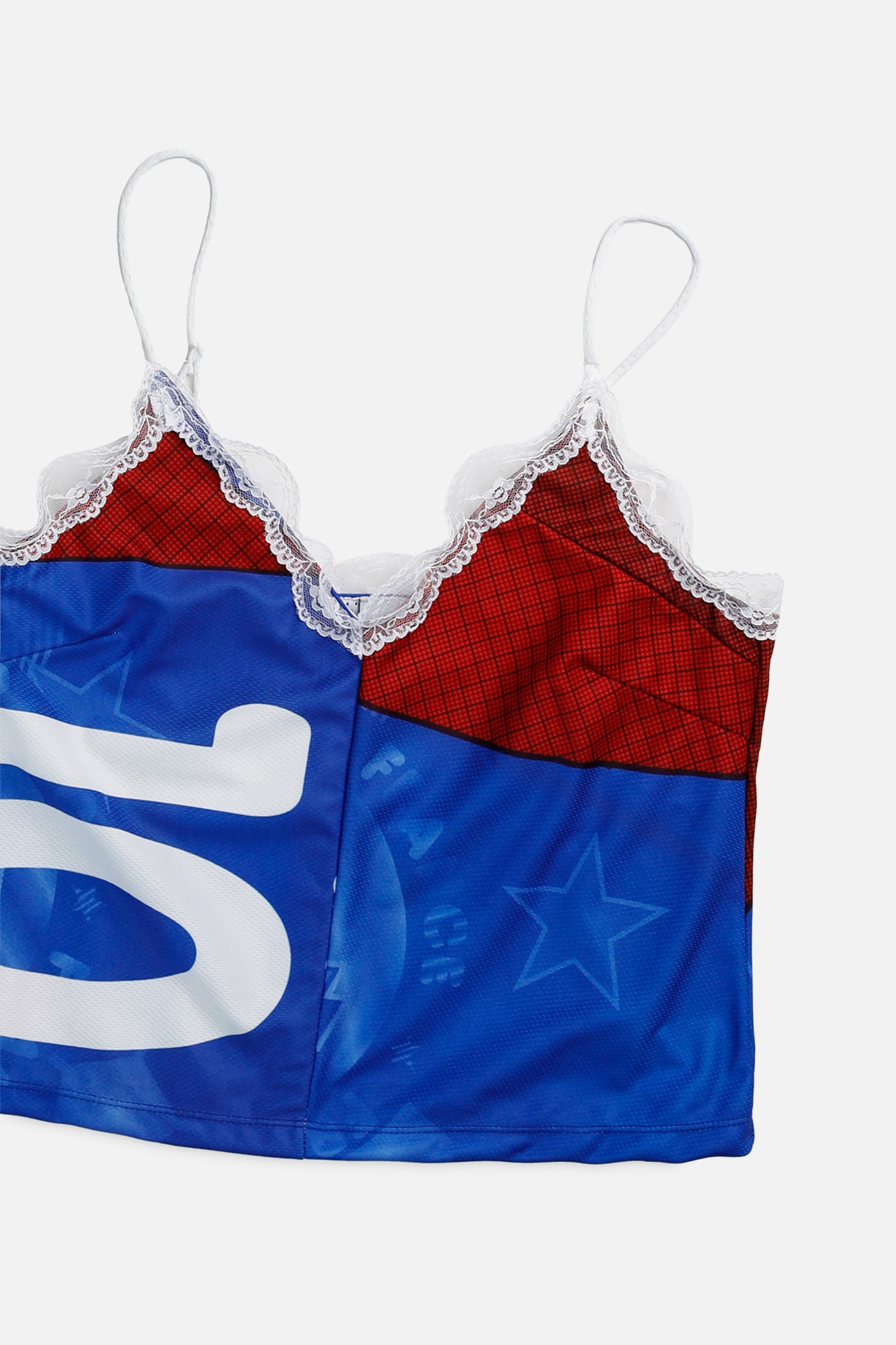 Rework Soccer Lace Tank - M-TOPS-NBA-M-Frankie Collective Rare Vintage Streetwear Reworks