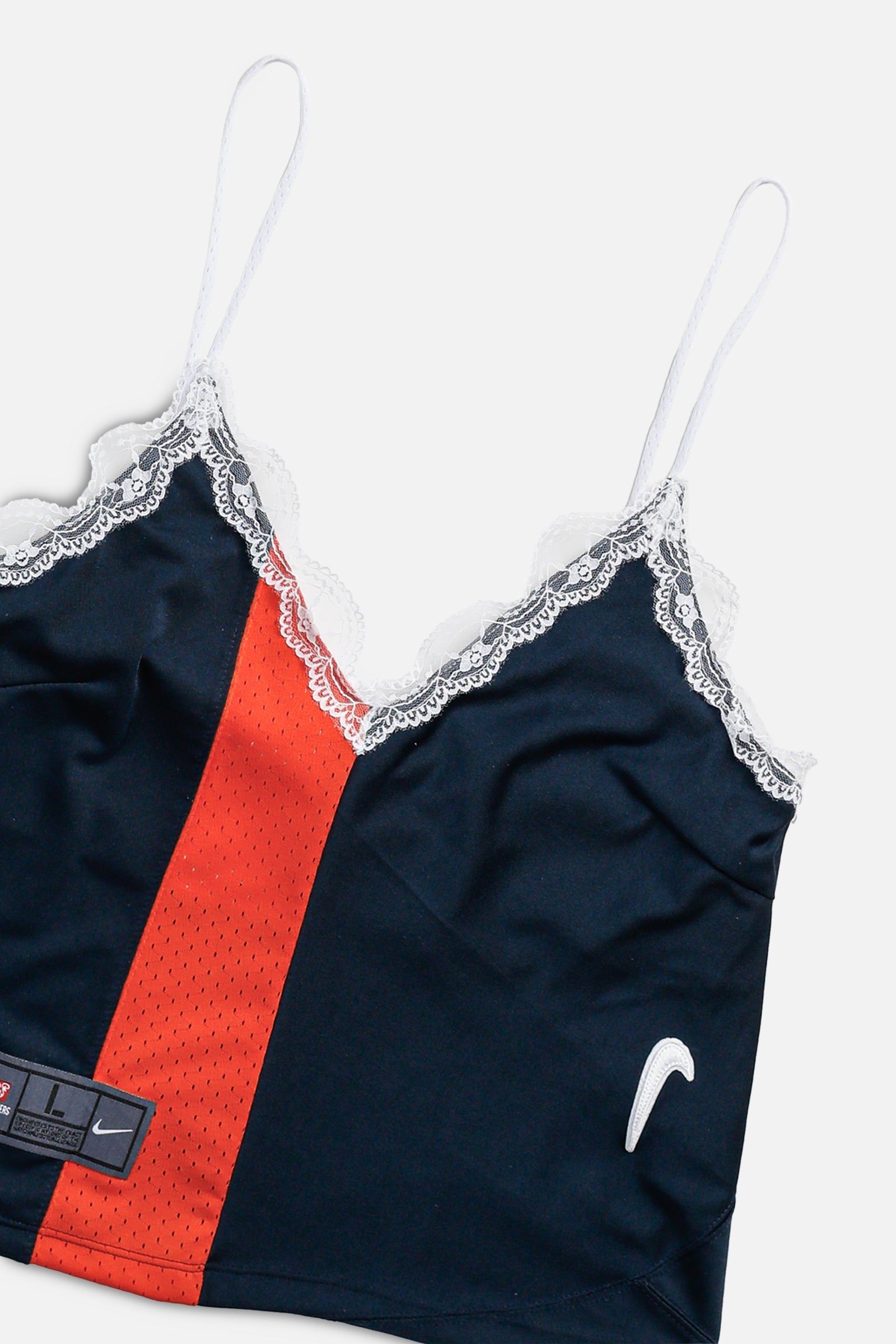 Rework Sports Lace Tank - L-TOPS-NFL-L-Frankie Collective Rare Vintage Streetwear Reworks