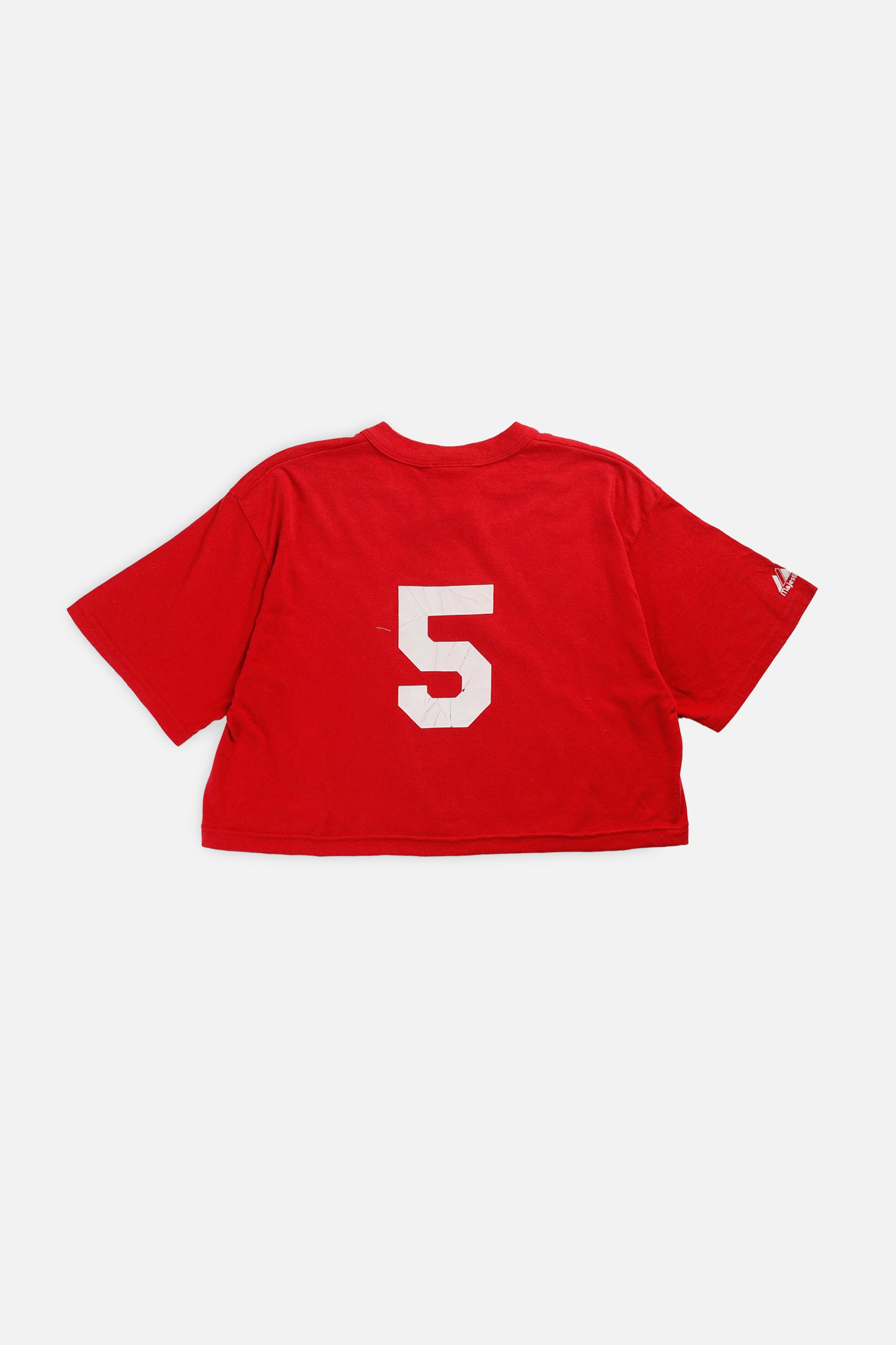 Rework St. Louis Cardinals MLB Crop Tee - M-TOPS-MLB-M-Frankie Collective Rare Vintage Streetwear Reworks