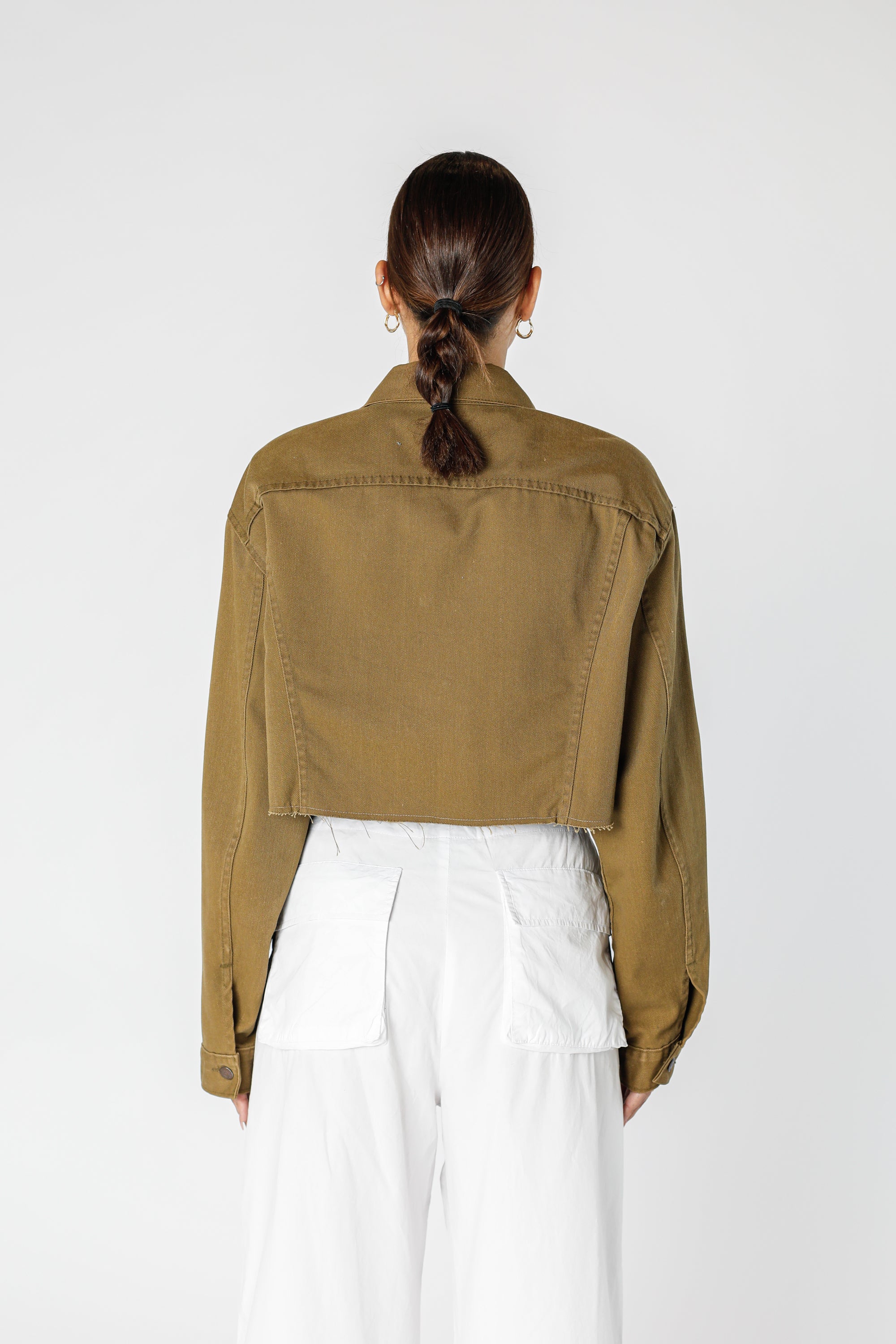 Rework Vintage Levi's USA Crop Denim Jacket - XL-JACKETS-Levis-XL-Frankie Collective Rare Vintage Streetwear Reworks