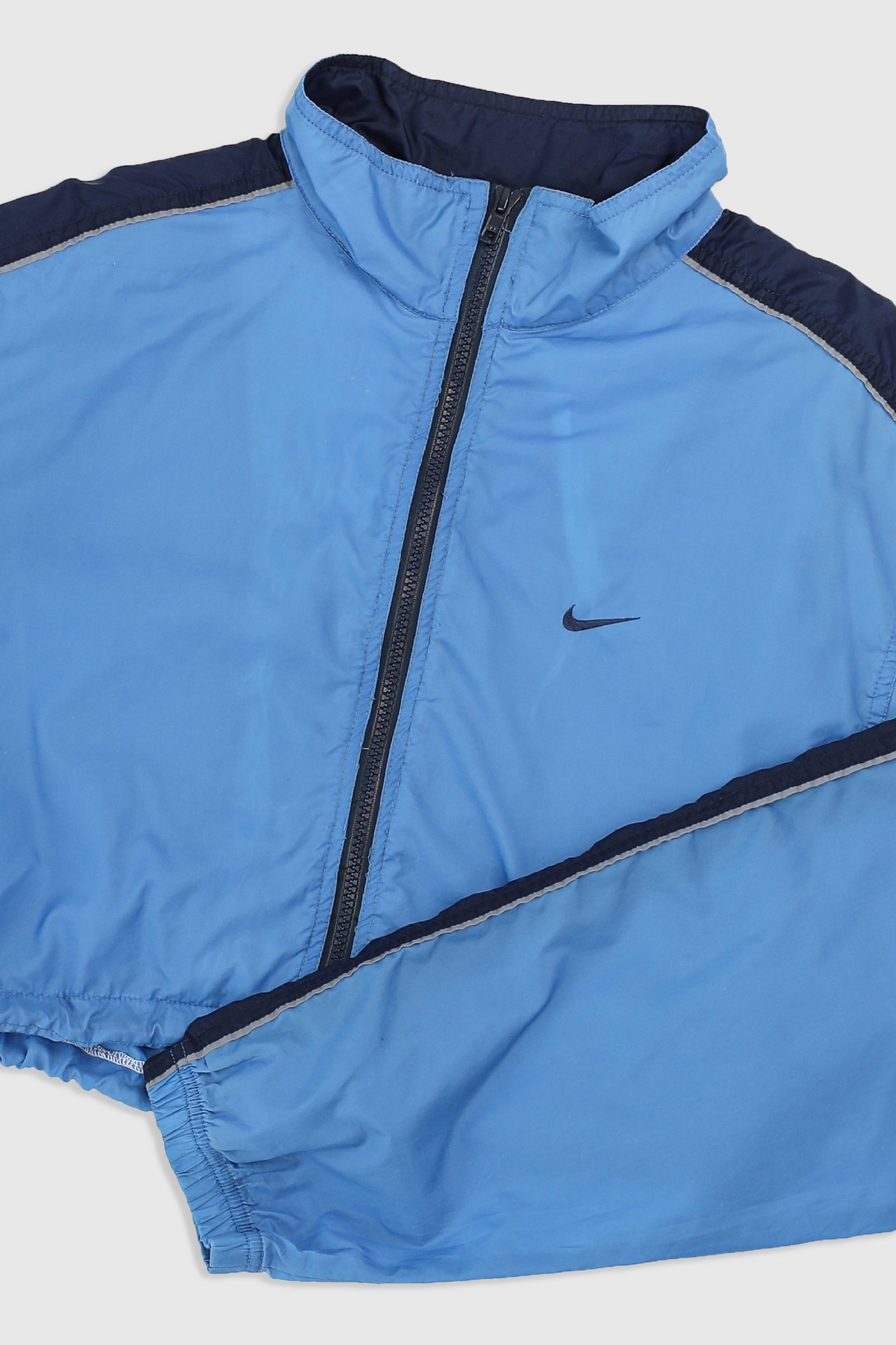 Rework Vintage Nike Crop Windbreaker - XL-JACKETS-Nike-Frankie Collective Rare Vintage Streetwear Reworks