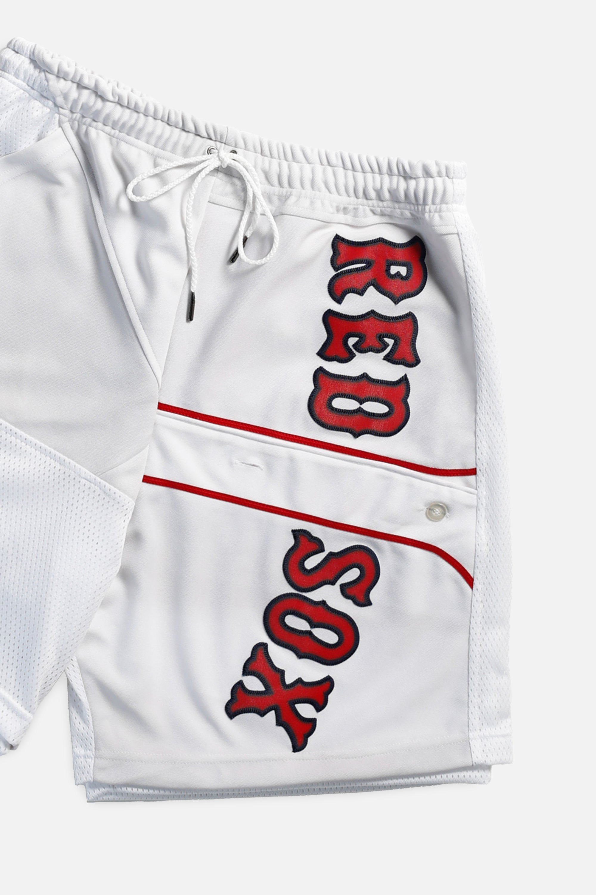Unisex Rework Boston Red Sox MLB Jersey Shorts - Women's M - Men's S-SHORTS-MLB-Frankie Collective