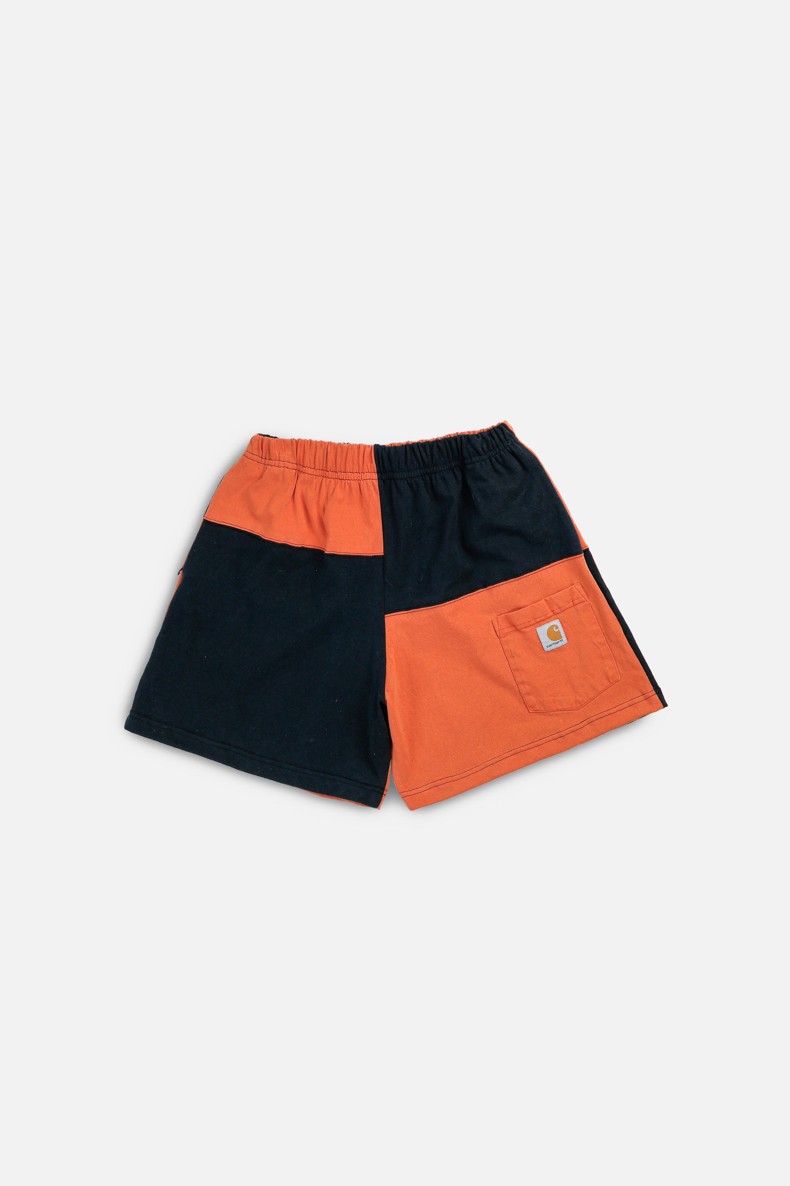Unisex Rework Carhartt Patchwork Tee Shorts - M-BOTTOMS-carhartt-Women's M - Men's S-Frankie Collective Rare Vintage Streetwear Reworks