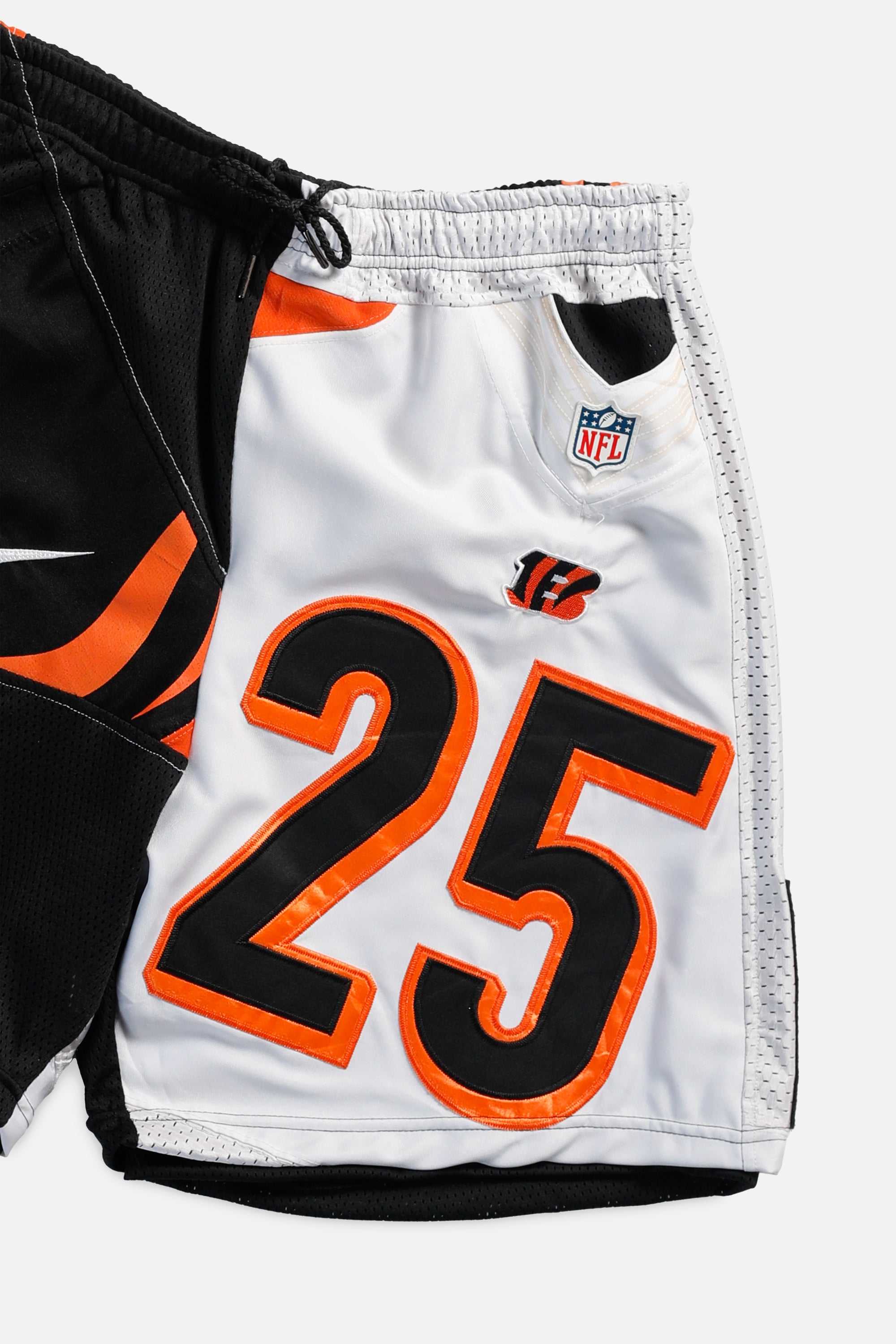 Unisex Rework Cincinnati Bengals Jersey Shorts - Women's M - Men's S-SHORTS-NFL-Frankie Collective