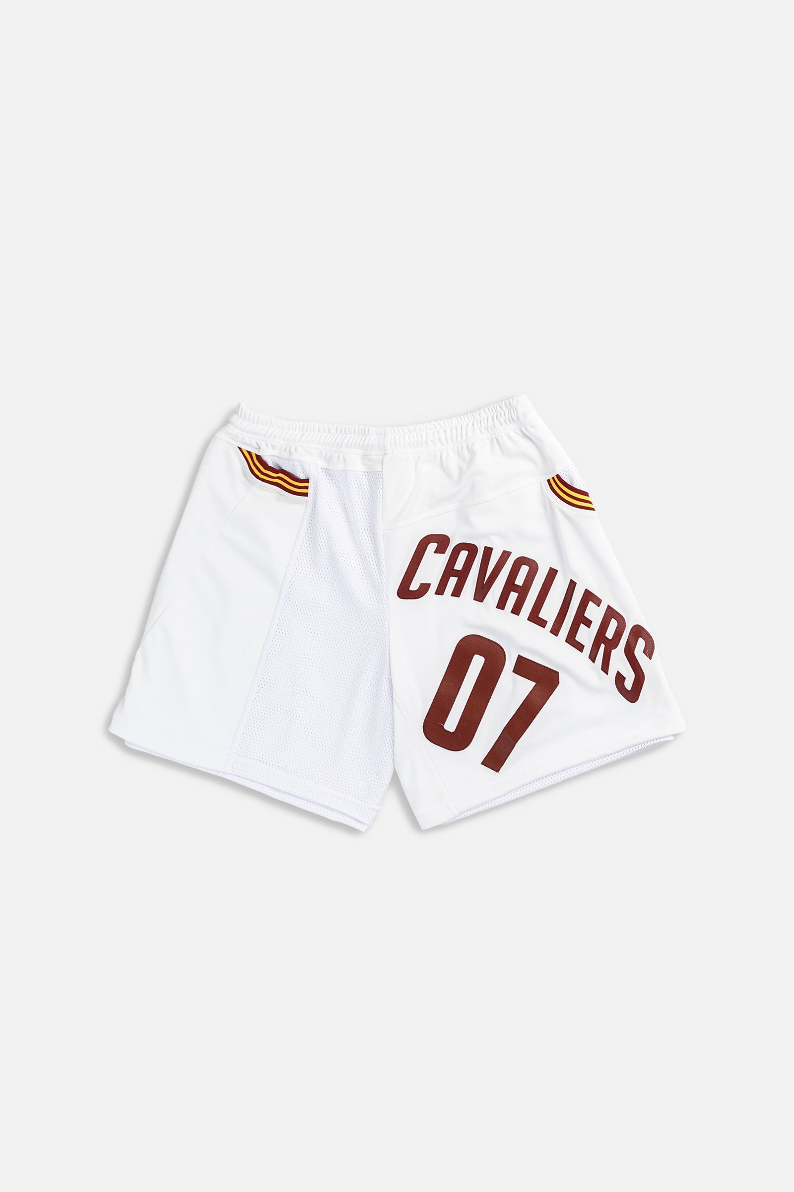 Unisex Rework Cleveland Cavaliers NBA Jersey Shorts - XL-BOTTOMS-NBA-Women's XL - Men's - L-Frankie Collective Rare Vintage Streetwear Reworks