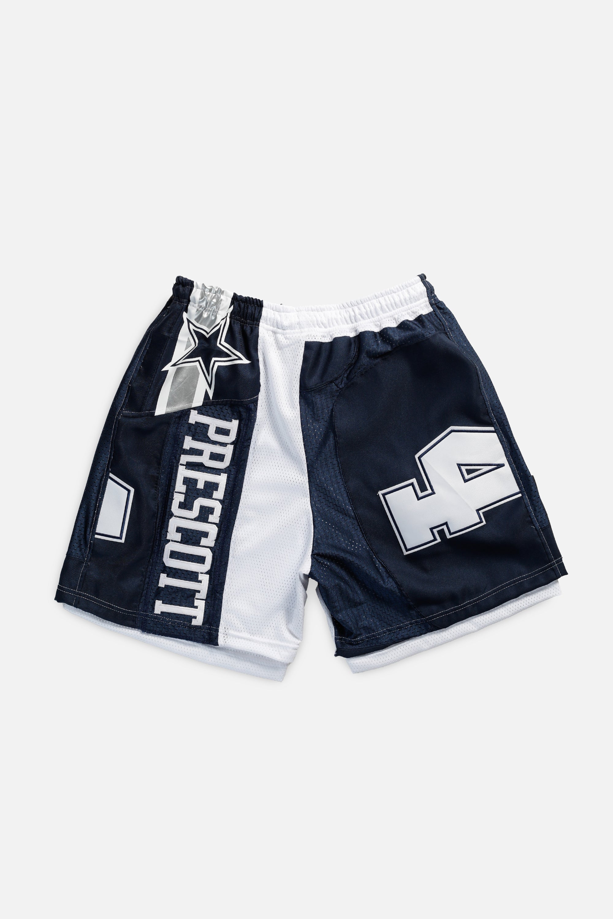 Unisex Rework Dallas Cowboys Jersey Shorts - Women's L - Men's M-SHORTS-NFL-Frankie Collective
