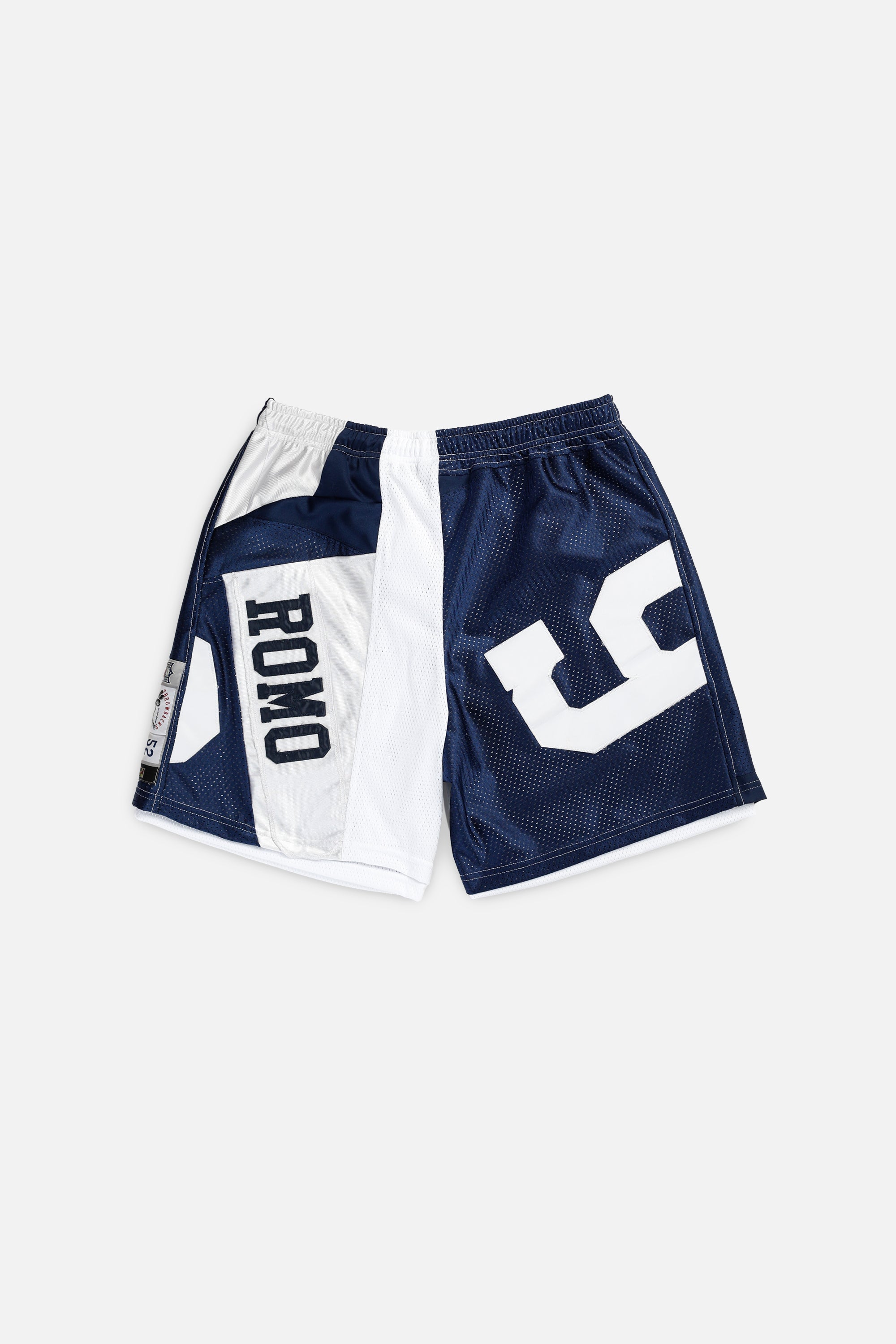 Unisex Rework Dallas Cowboys NFL Jersey Shorts - XL-BOTTOMS-NFL-Women's XL - Men's L-Frankie Collective Rare Vintage Streetwear Reworks