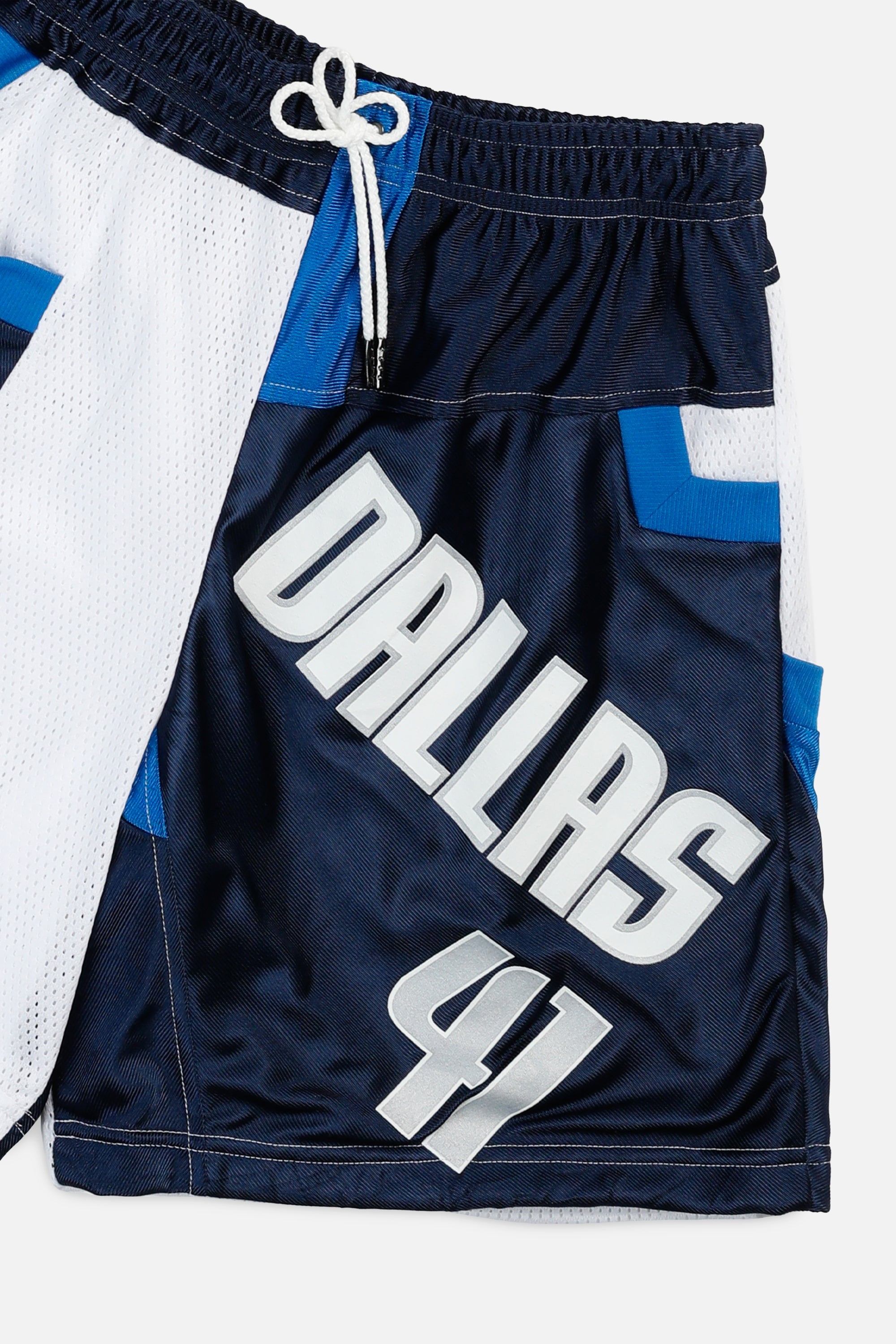 Unisex Rework Dallas Mavericks NBA Jersey Shorts - S-BOTTOMS-NBA-Women's S - Men's XS-Frankie Collective Rare Vintage Streetwear Reworks