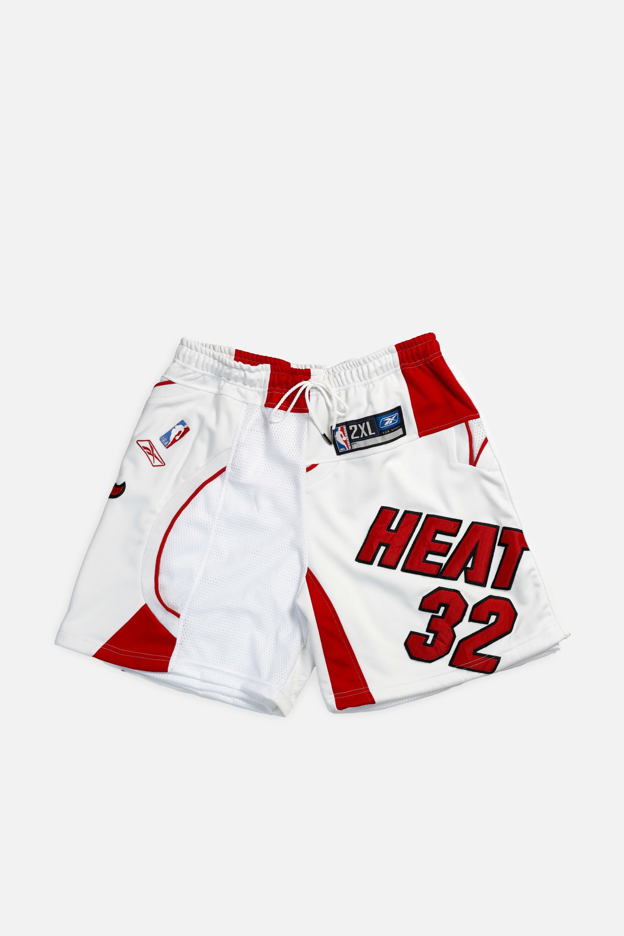 Unisex Rework Miami Heat Jersey Shorts - Women's L - Men's M-SHORTS-NBA-Frankie Collective