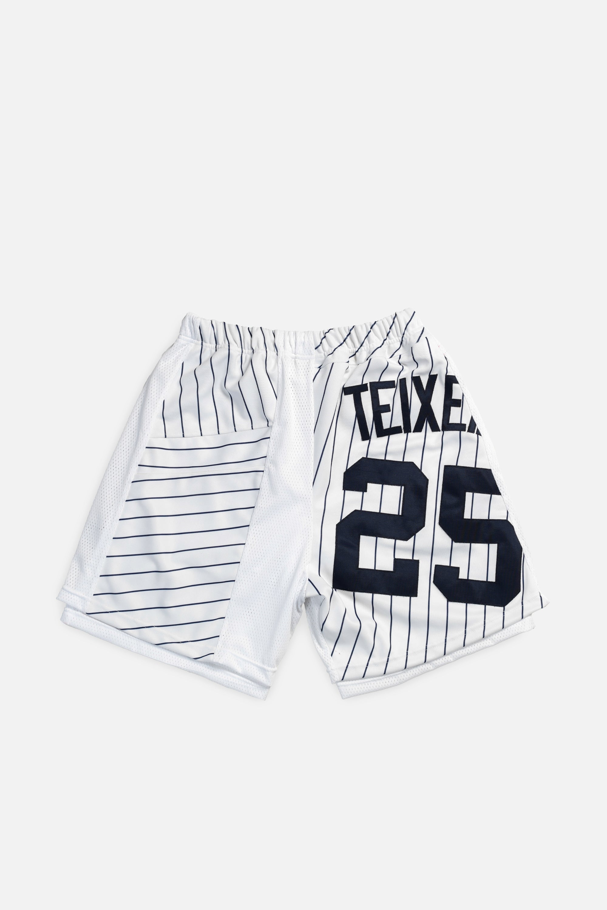 Unisex Rework NY Yankees Jersey Shorts - Women's M - Men's S-SHORTS-MLB-Frankie Collective