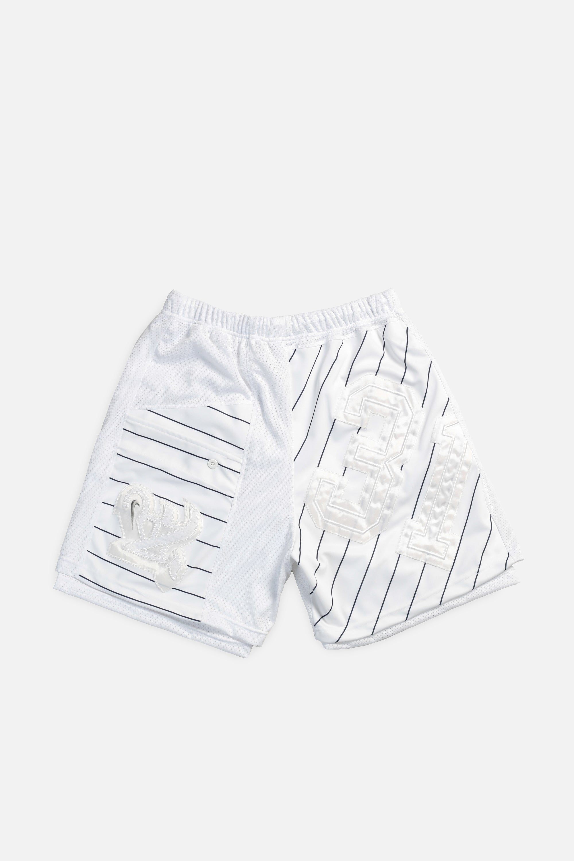 Unisex Rework Oakland Athletics Jersey Shorts - Women's L - Men's M-SHORTS-MLB-Frankie Collective