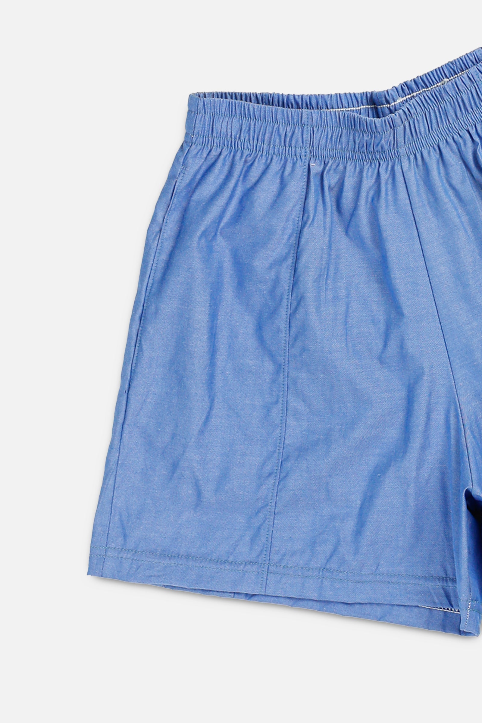 Unisex Rework Oxford Boxer Shorts - XS-BOTTOMS-vendor-unknown-Women's XS - Men's XXS-Frankie Collective Rare Vintage Streetwear Reworks