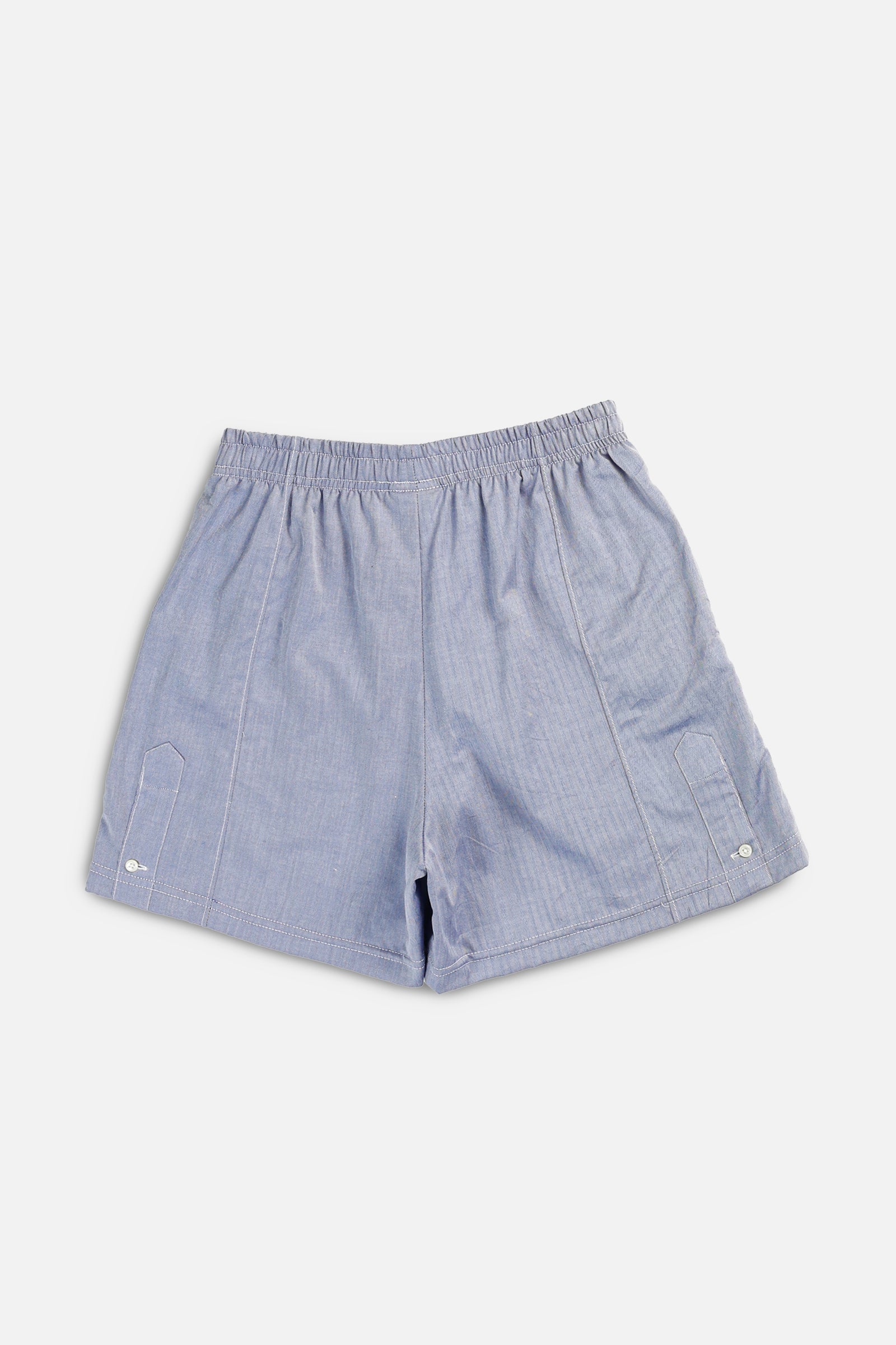 Unisex Rework Oxford Boxer Shorts - XS-BOTTOMS-vendor-unknown-Women's XS - Men's XXS-Frankie Collective Rare Vintage Streetwear Reworks