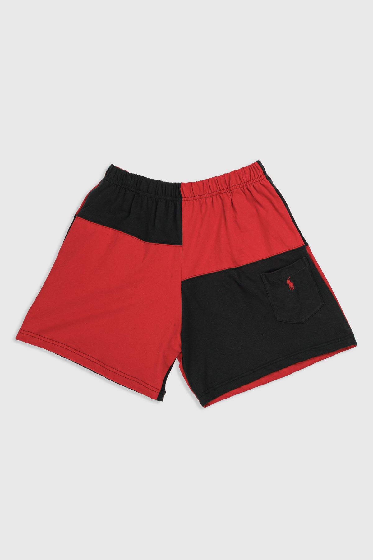 Unisex Rework Patchwork Tee Shorts - XS, S, M, L-BOTTOMS-vendor-unknown-XS-Frankie Collective Rare Vintage Streetwear Reworks
