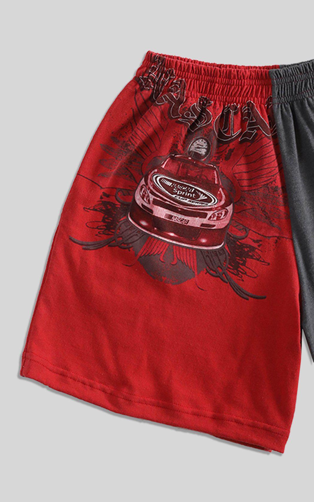 Unisex Rework Racing Tee Shorts - XS, S, M, L, XL-SHORTS-Racing-Frankie Collective