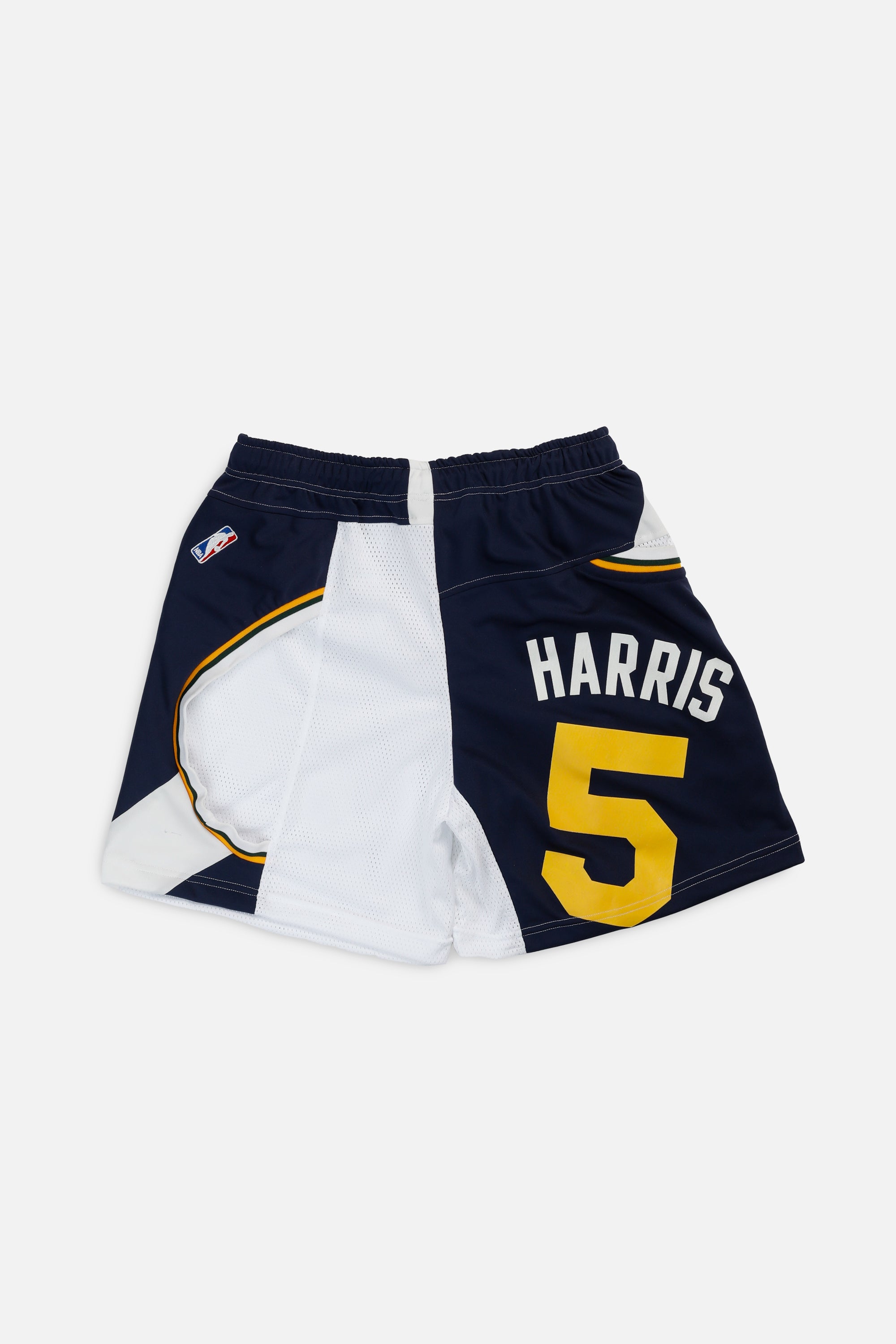 Unisex Rework Utah Jazz NBA Jersey Shorts - L-BOTTOMS-NBA-Women's L - Men's M-Frankie Collective Rare Vintage Streetwear Reworks