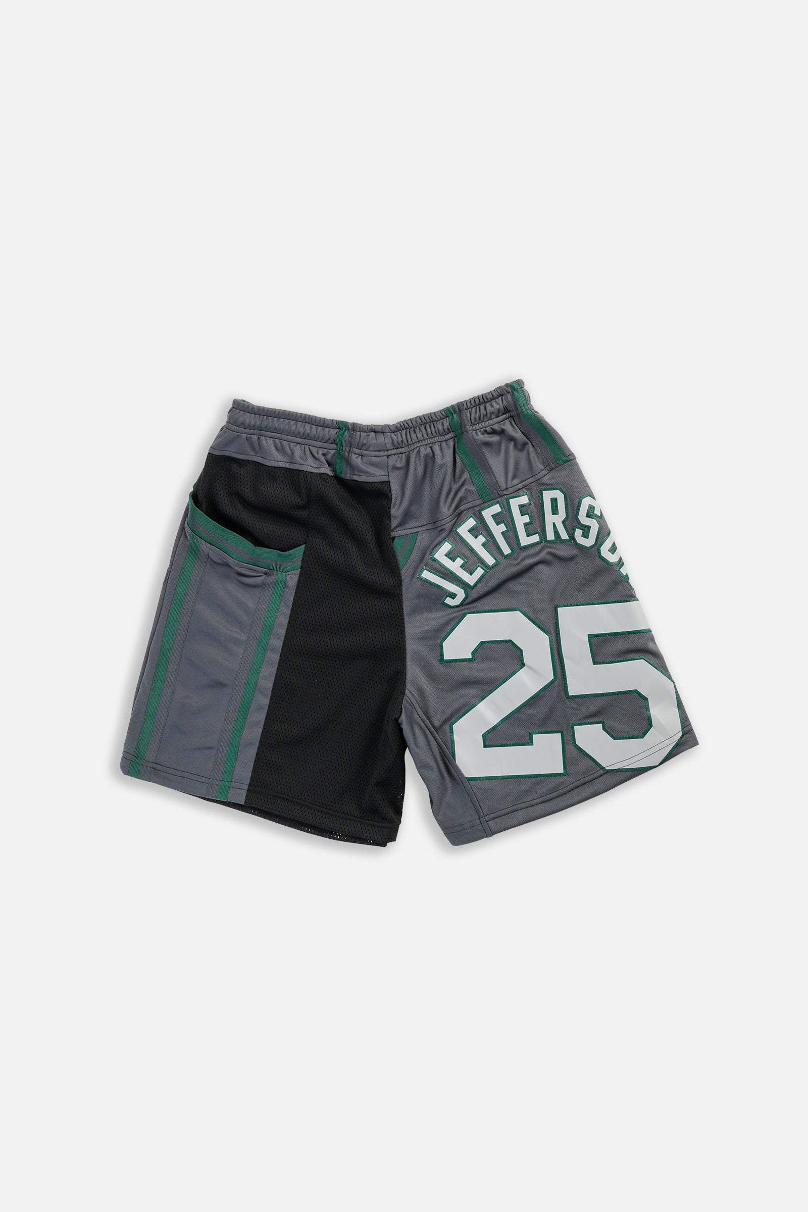 Unisex Rework Utah Jazz NBA Jersey Shorts - M-BOTTOMS-NBA-Women's M - Men's S-Frankie Collective Rare Vintage Streetwear Reworks