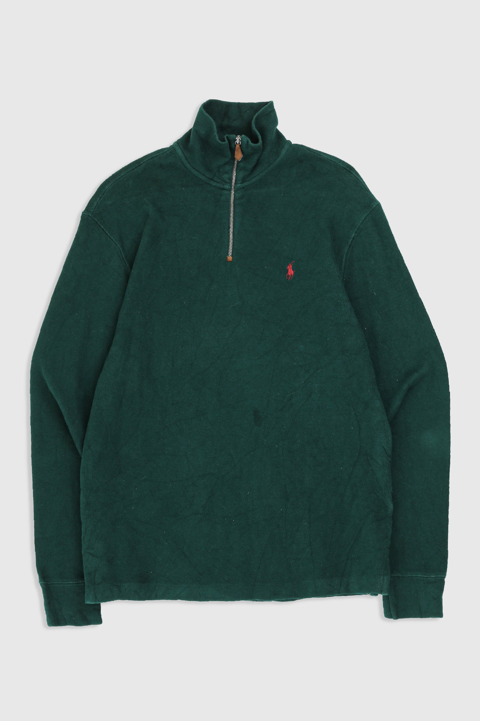 Vintage 1/4 Zip Knit Sweater-SWEATERS-vendor-unknown-Frankie Collective Rare Vintage Streetwear Reworks