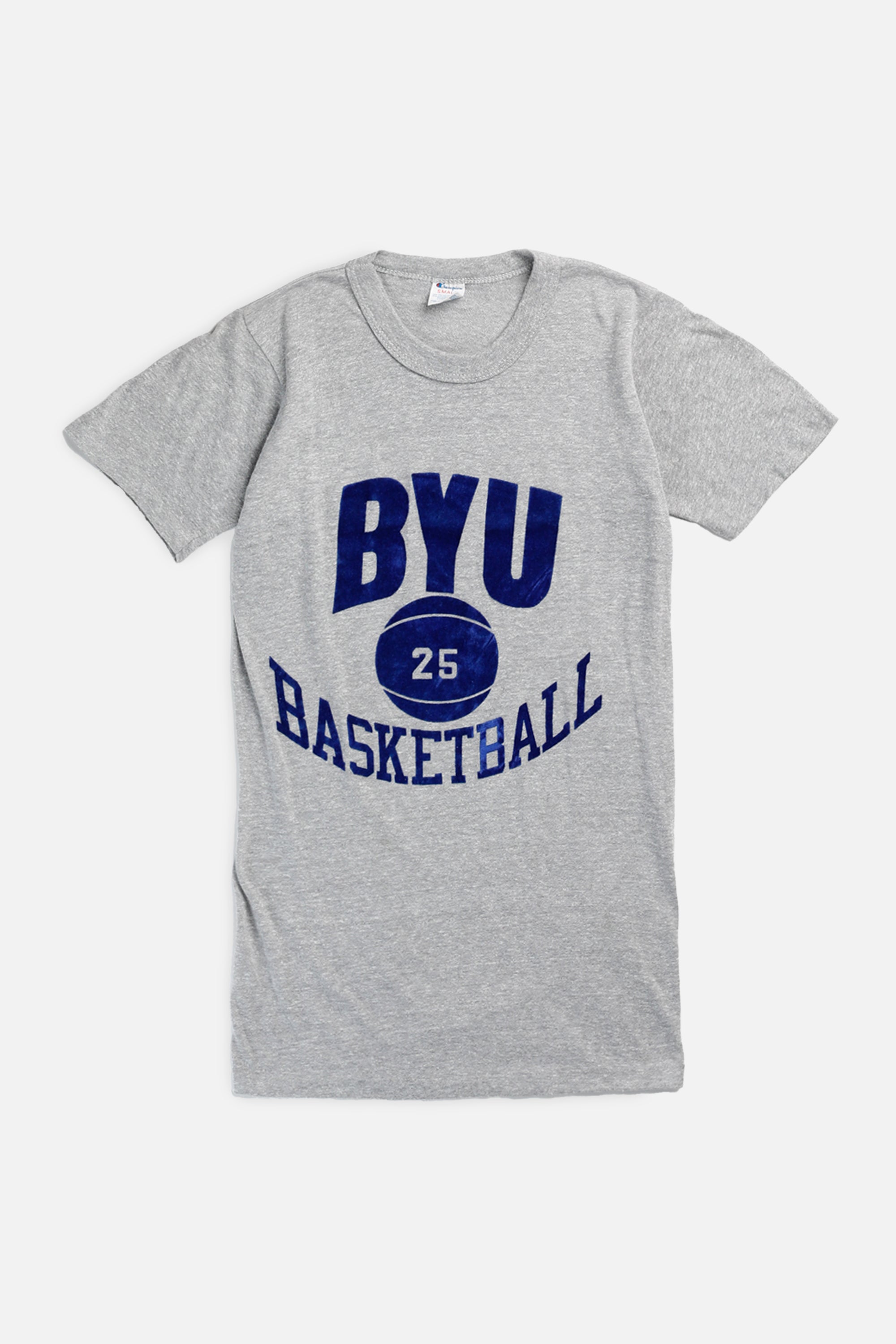 Vintage BYU Basketball Tee - Women's XS-TSHIRTS-NCAA-Women's XS-Frankie Collective Rare Vintage Streetwear Reworks