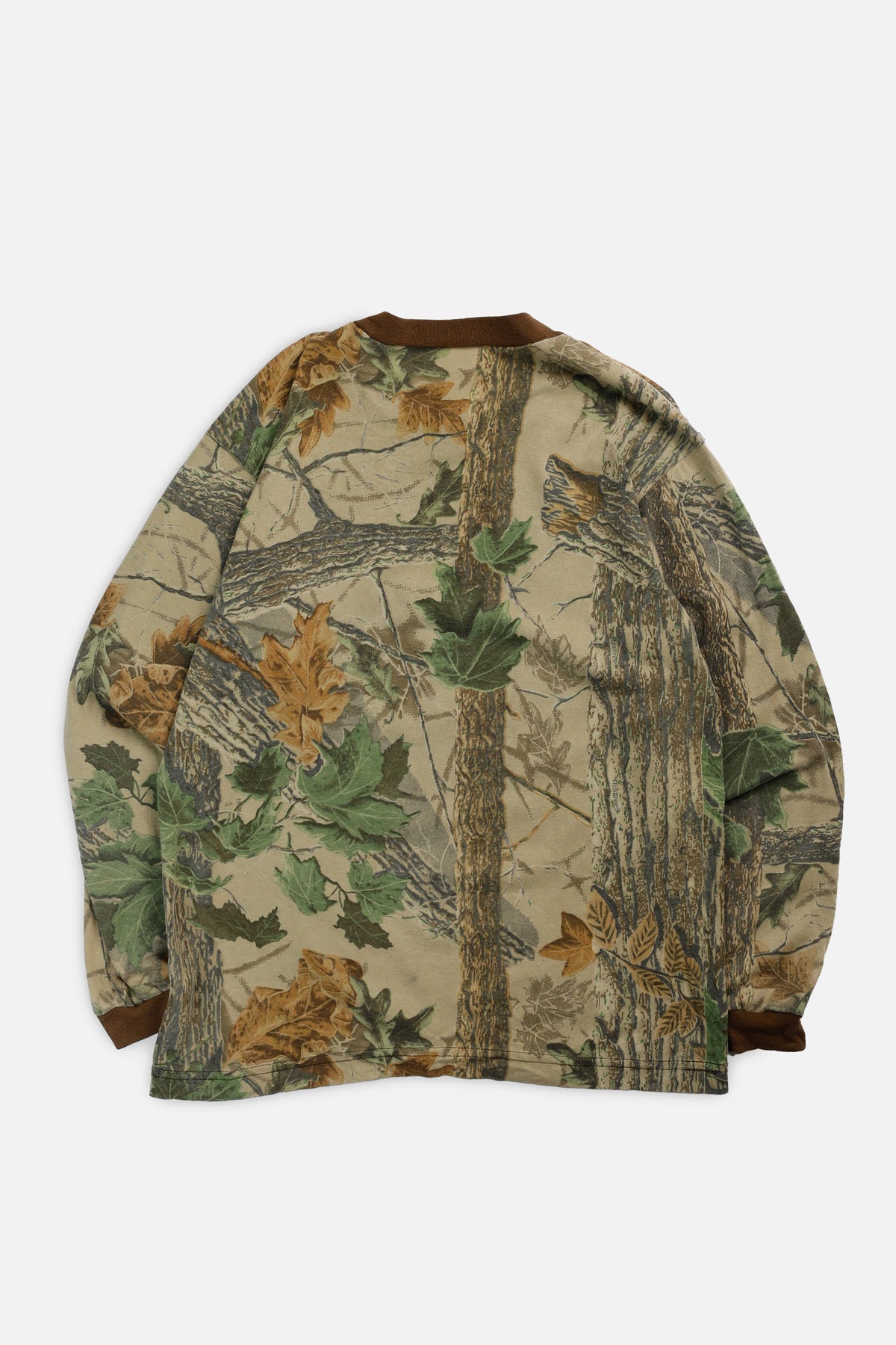 Vintage Camo Long Sleeve Tee - S-TSHIRTS-vendor-unknown-S-Frankie Collective Rare Vintage Streetwear Reworks