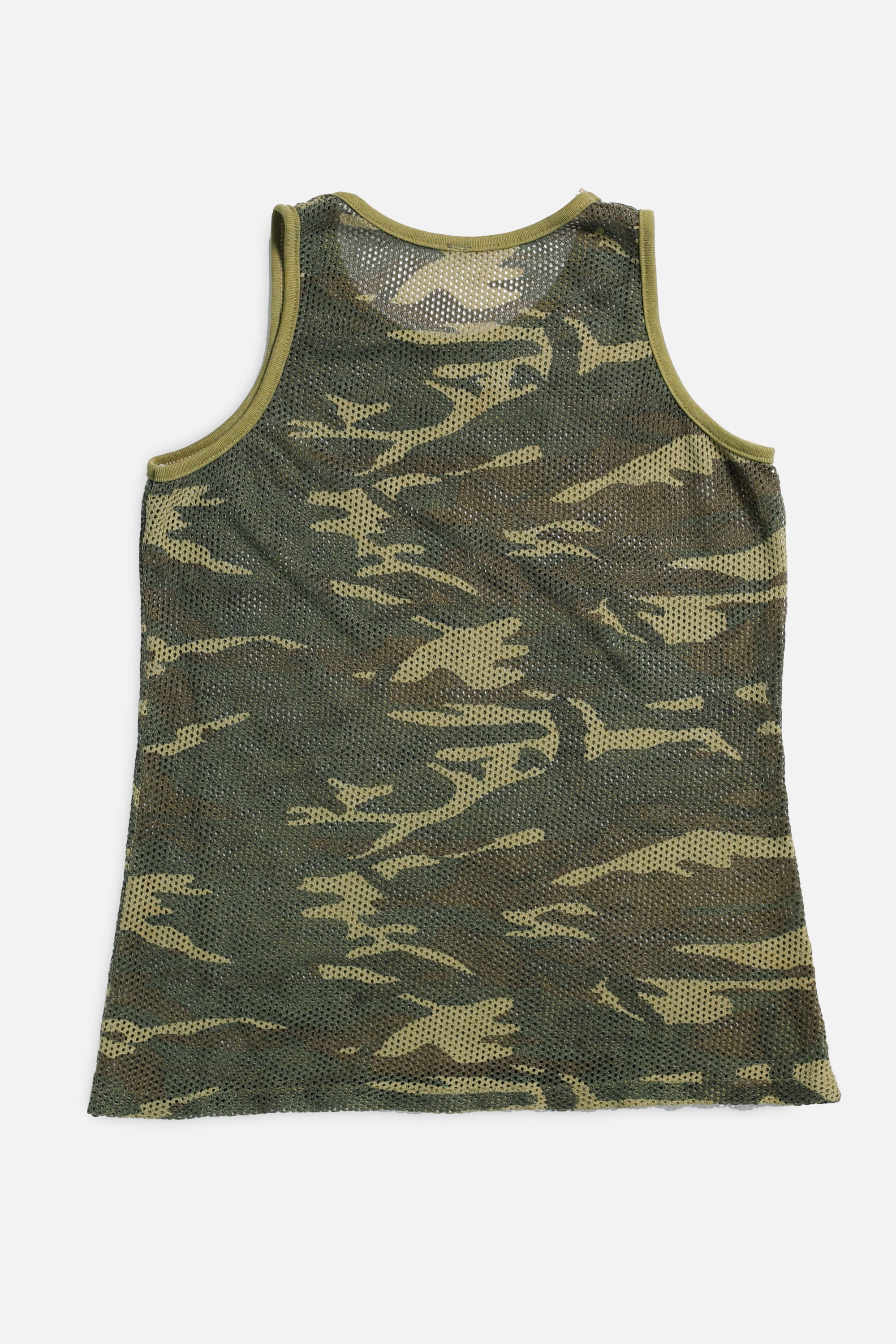 Vintage Camo Mesh Tank - S-TOPS-Frankie Collective