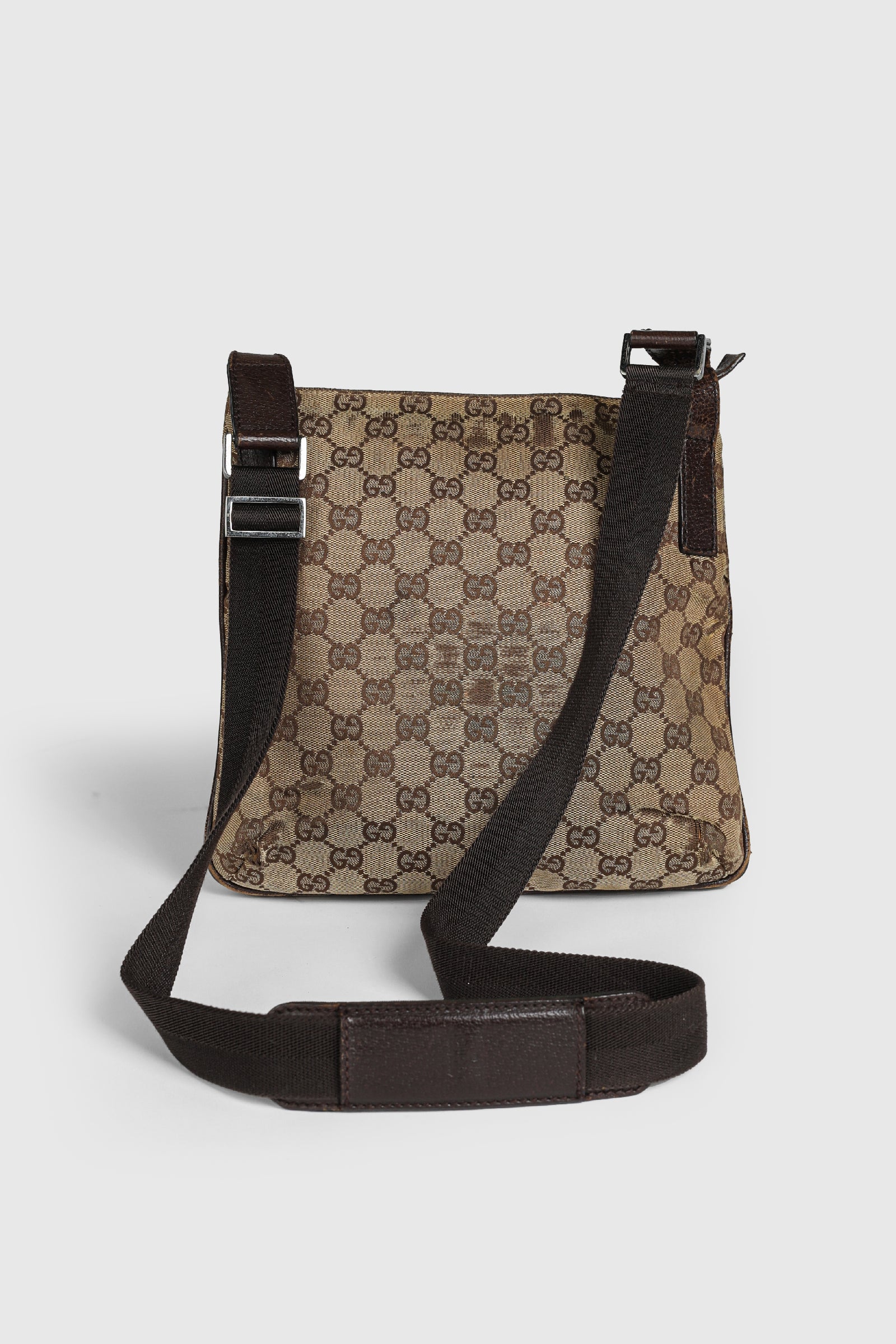 GUCCIヴィンテージキャンパスボディバッグ Vintage Gucci Cross-Body Bag