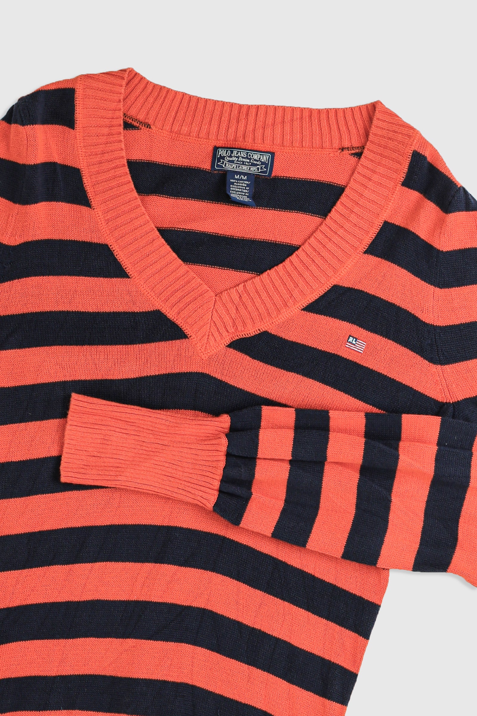 Vintage Jeans Knit Sweater-SWEATERS-vendor-unknown-Frankie Collective Rare Vintage Streetwear Reworks