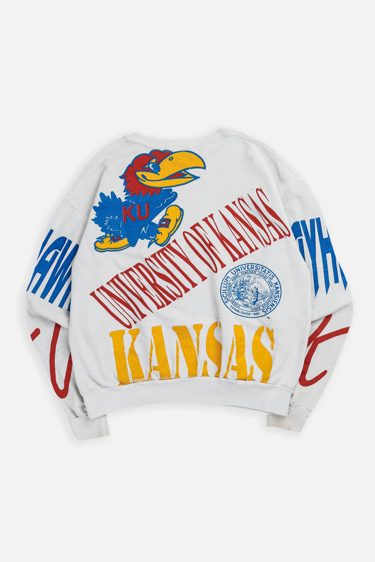 Vintage Kansas University Sweatshirt - S-SWEATERS-Varsity-Frankie Collective