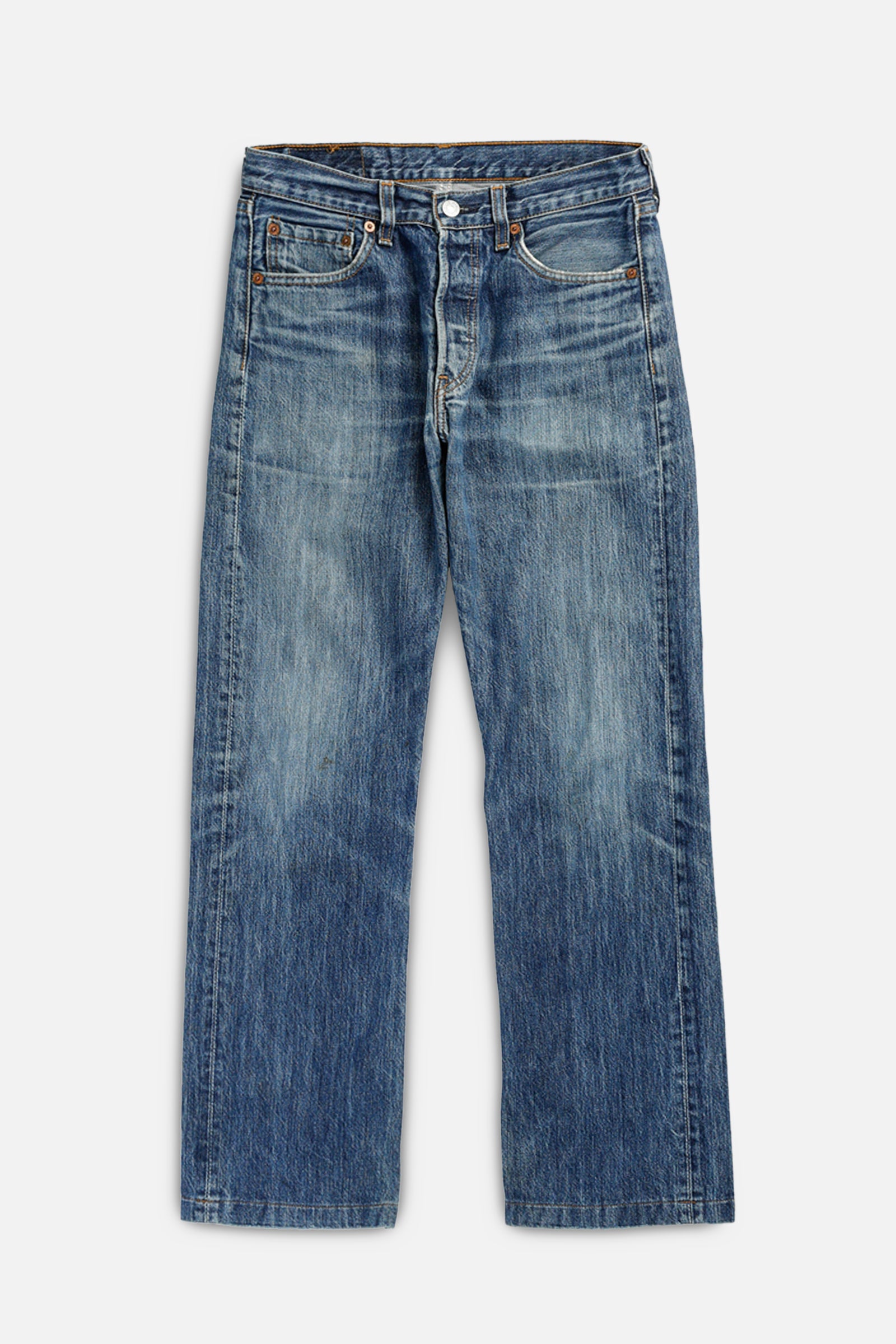 パンツ J5146 美品 RHC GAVIN クラッシュ加工デニム インディゴ 32