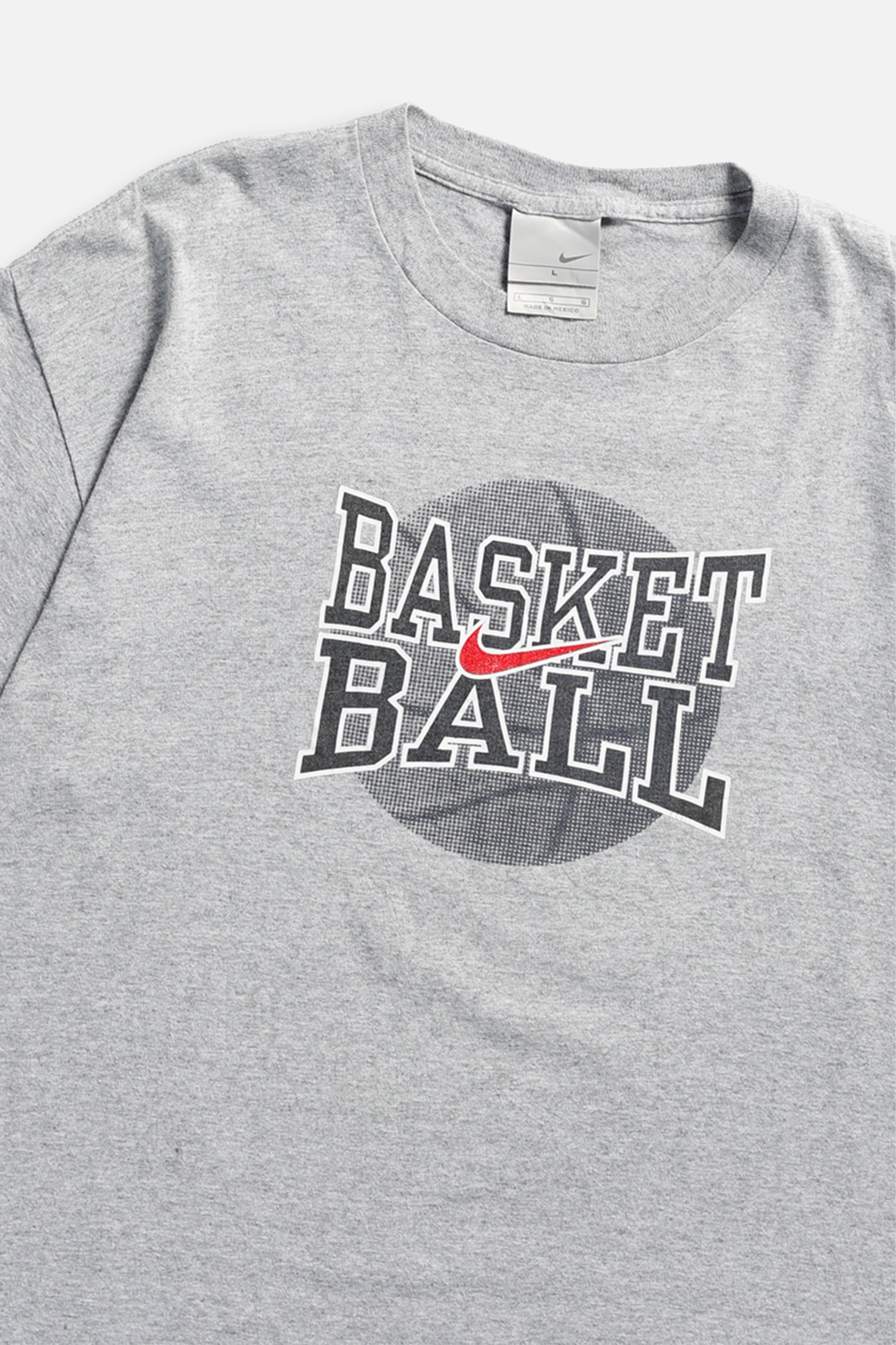 Vintage Nike Basketball Tee - L-TSHIRTS-Nike-L-Frankie Collective Rare Vintage Streetwear Reworks