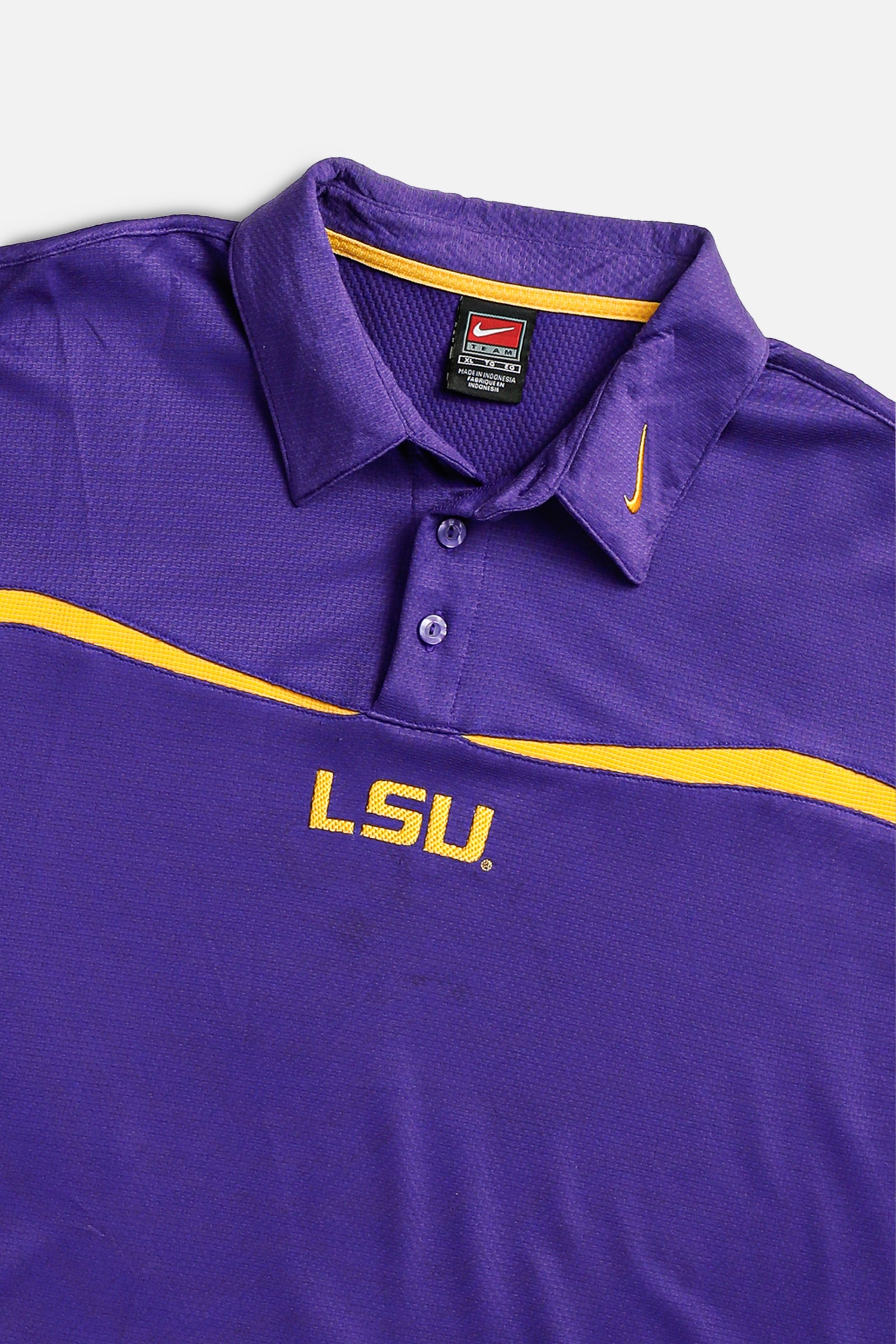 Vintage Nike LSU Collared Tee - XL-TOPS-Nike-XL-Frankie Collective Rare Vintage Streetwear Reworks
