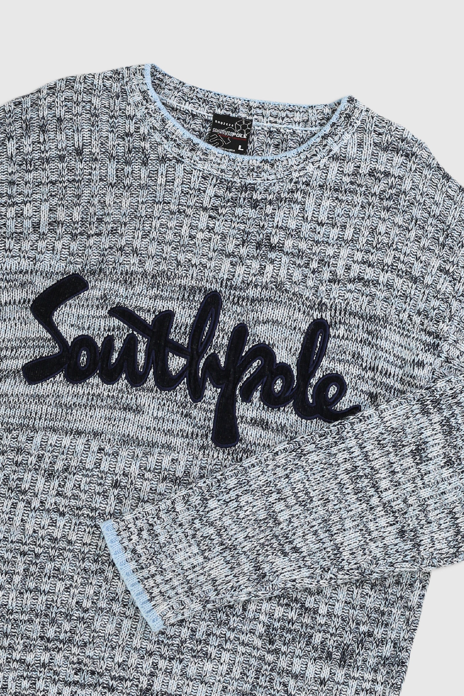 Vintage South Pole Knit Sweater - L-BOTTOMS-Southpole-Frankie Collective Rare Vintage Streetwear Reworks