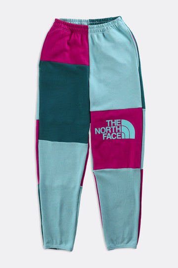 Unisex Rework North Face Patchwork Sweatpants - Women-XS, Men-XXS