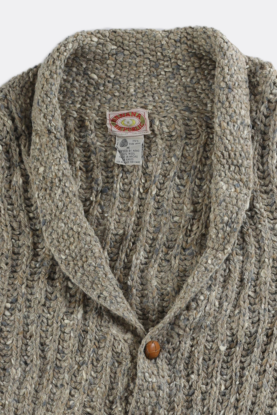 Vintage Knit Cardigan Sweatshirt