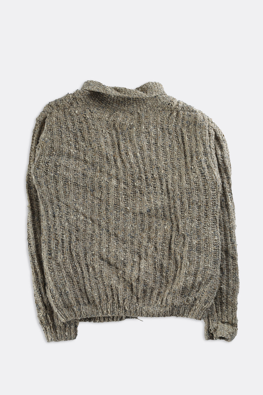 Vintage Knit Cardigan Sweatshirt