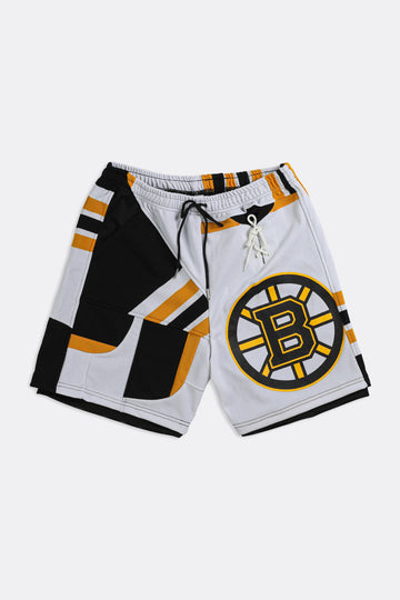 Unisex Rework Bruins NHL Jersey Shorts - Women-L, Men -M